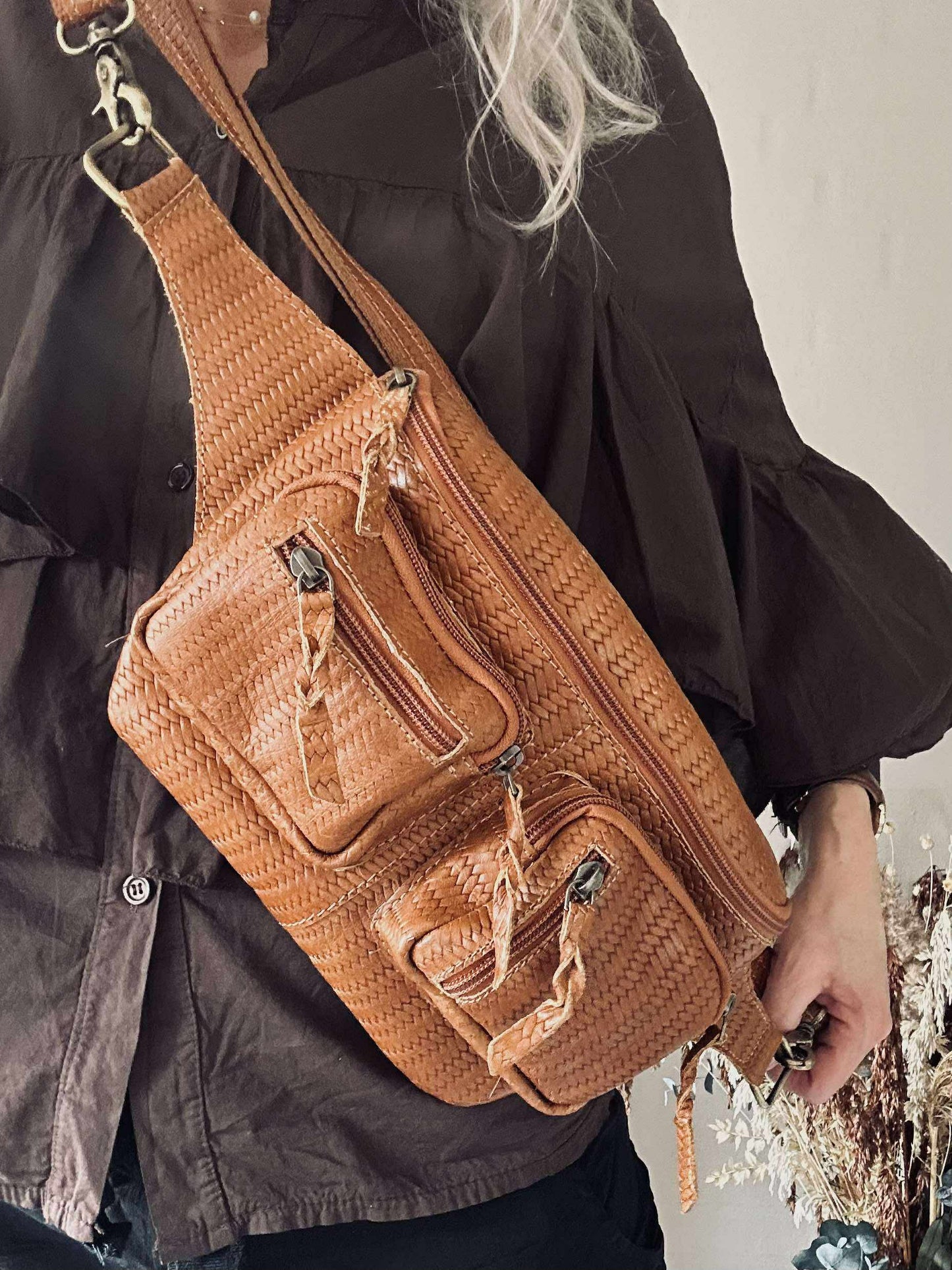 Bumbag Kaya - Cognac flet