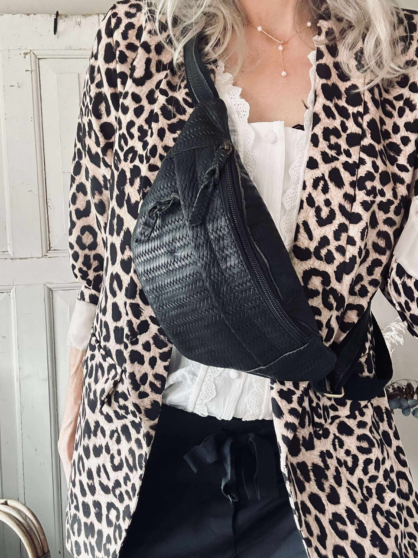 Bumbag Tasha - Sort flet