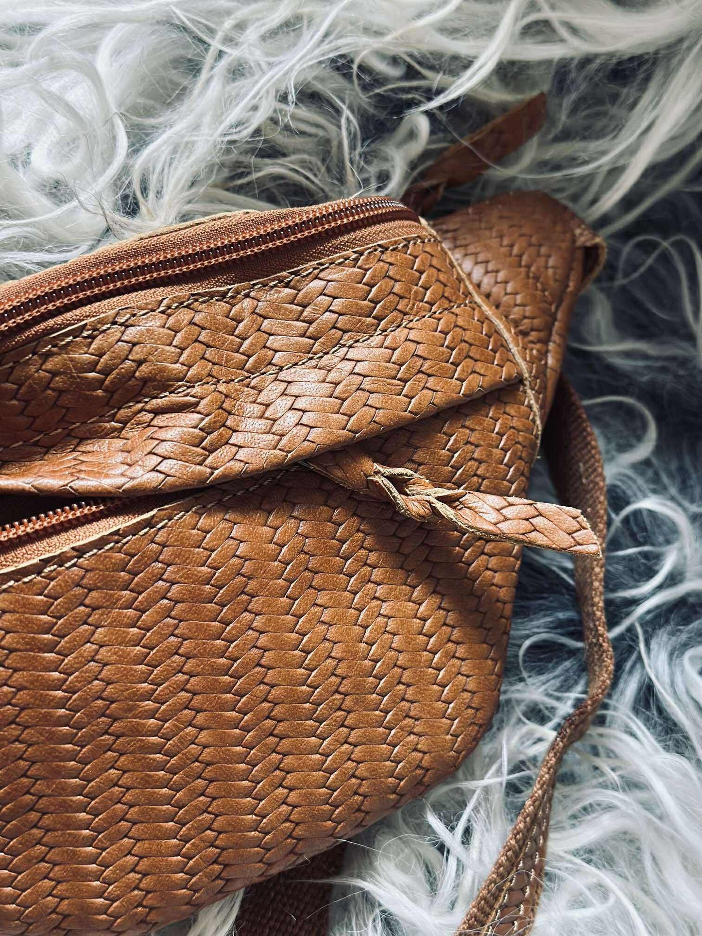 Bumbag Tasha - Cognac flet