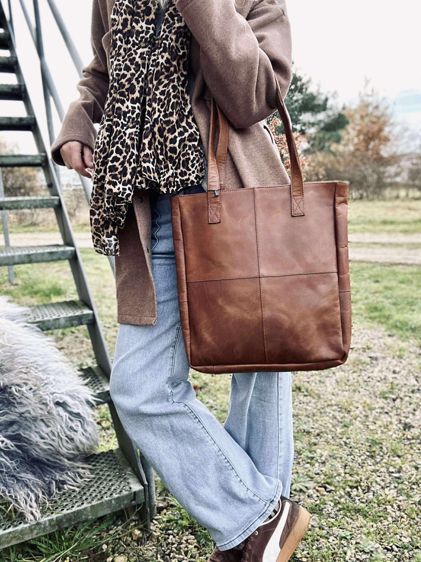 Shopper Tayler cognac