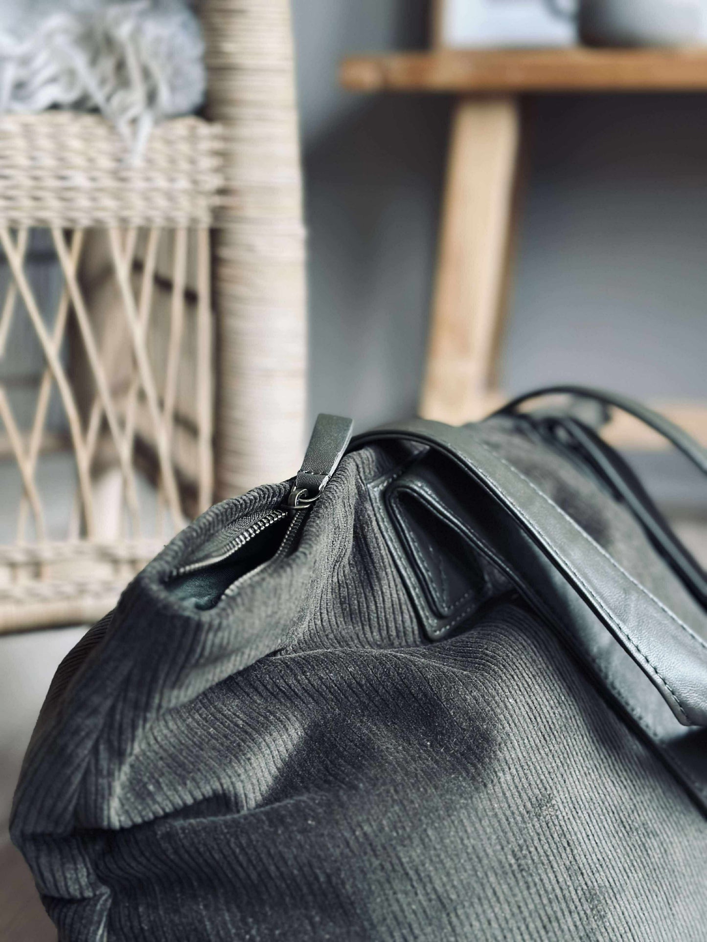 Shopper Fløjl - Army