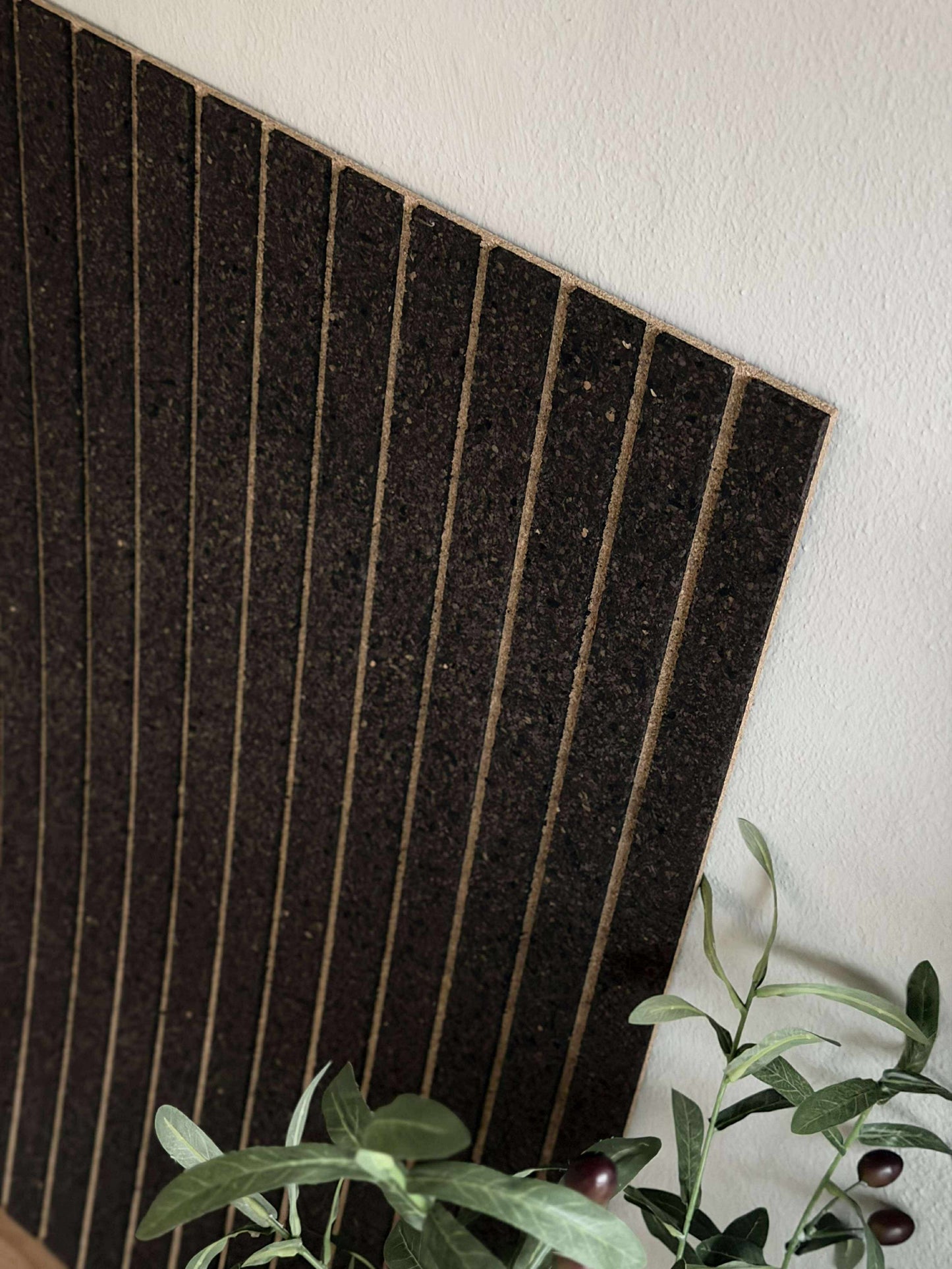 Korkplade med panel effekt NEW Dark - Støjdæmpende
