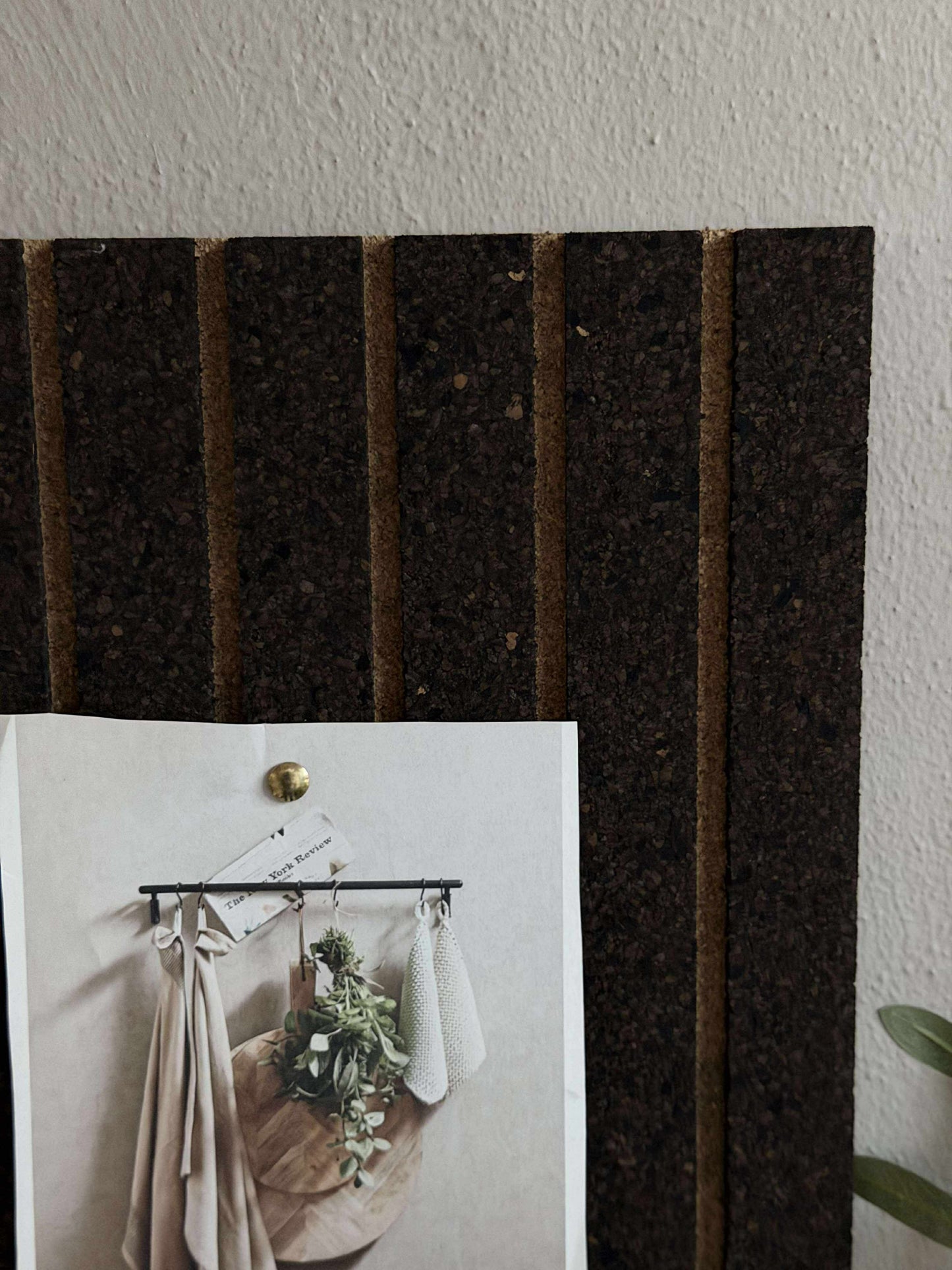 Korkplade med panel effekt NEW Dark - Støjdæmpende