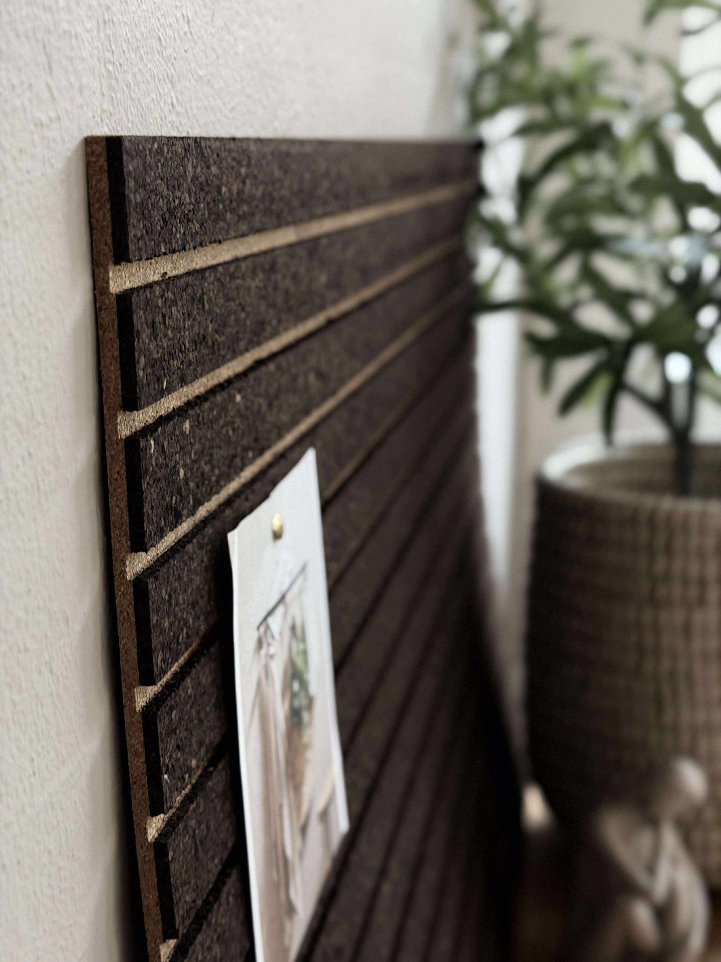 Korkplade med panel effekt NEW Dark - Støjdæmpende