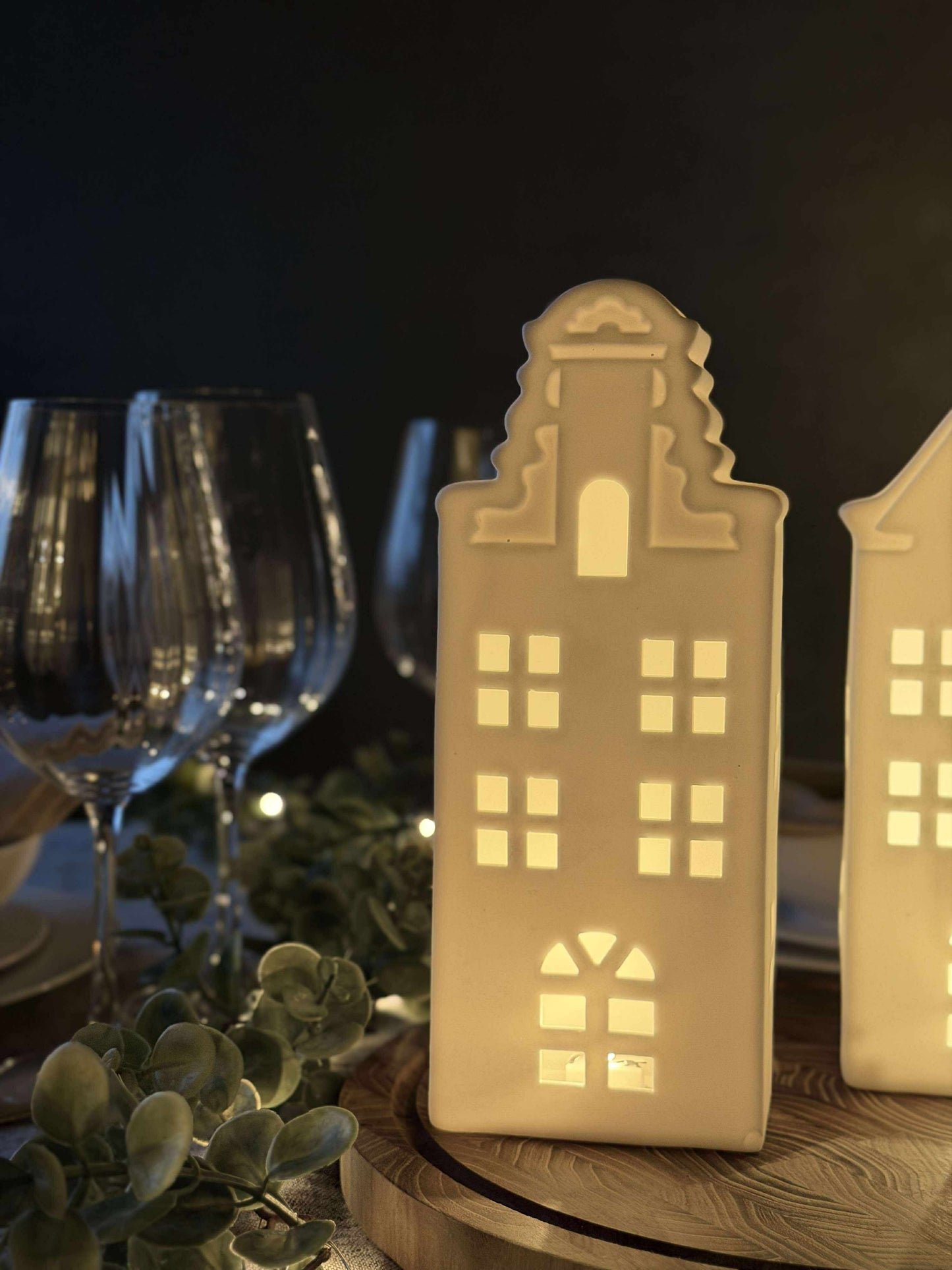 Lyshus med led  - WHITE MIX