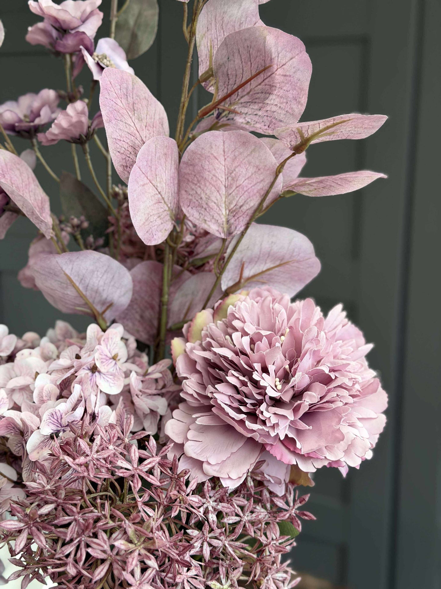 Buket med hortensia - Syren / pink