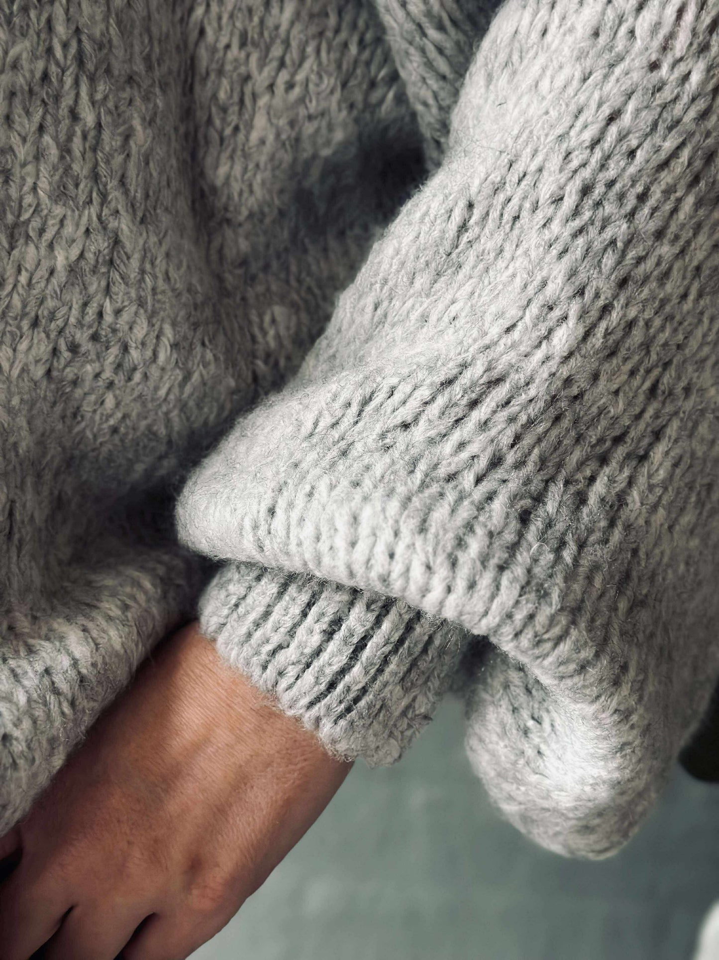 Cardigan med sløjfer - Grå