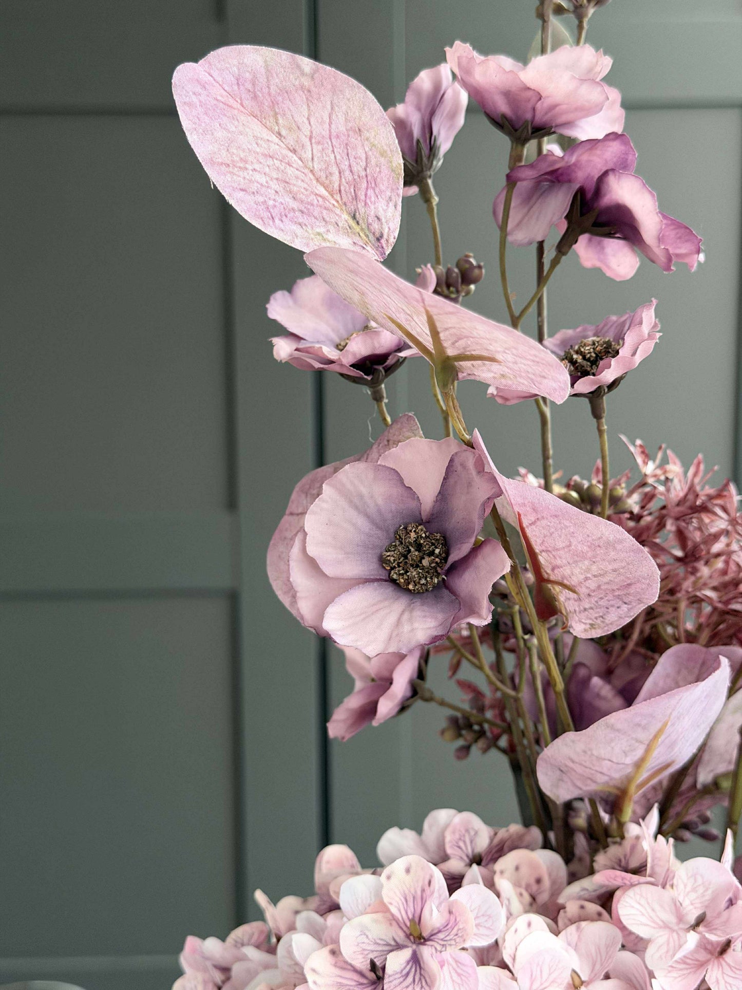 Buket med hortensia - Syren / pink