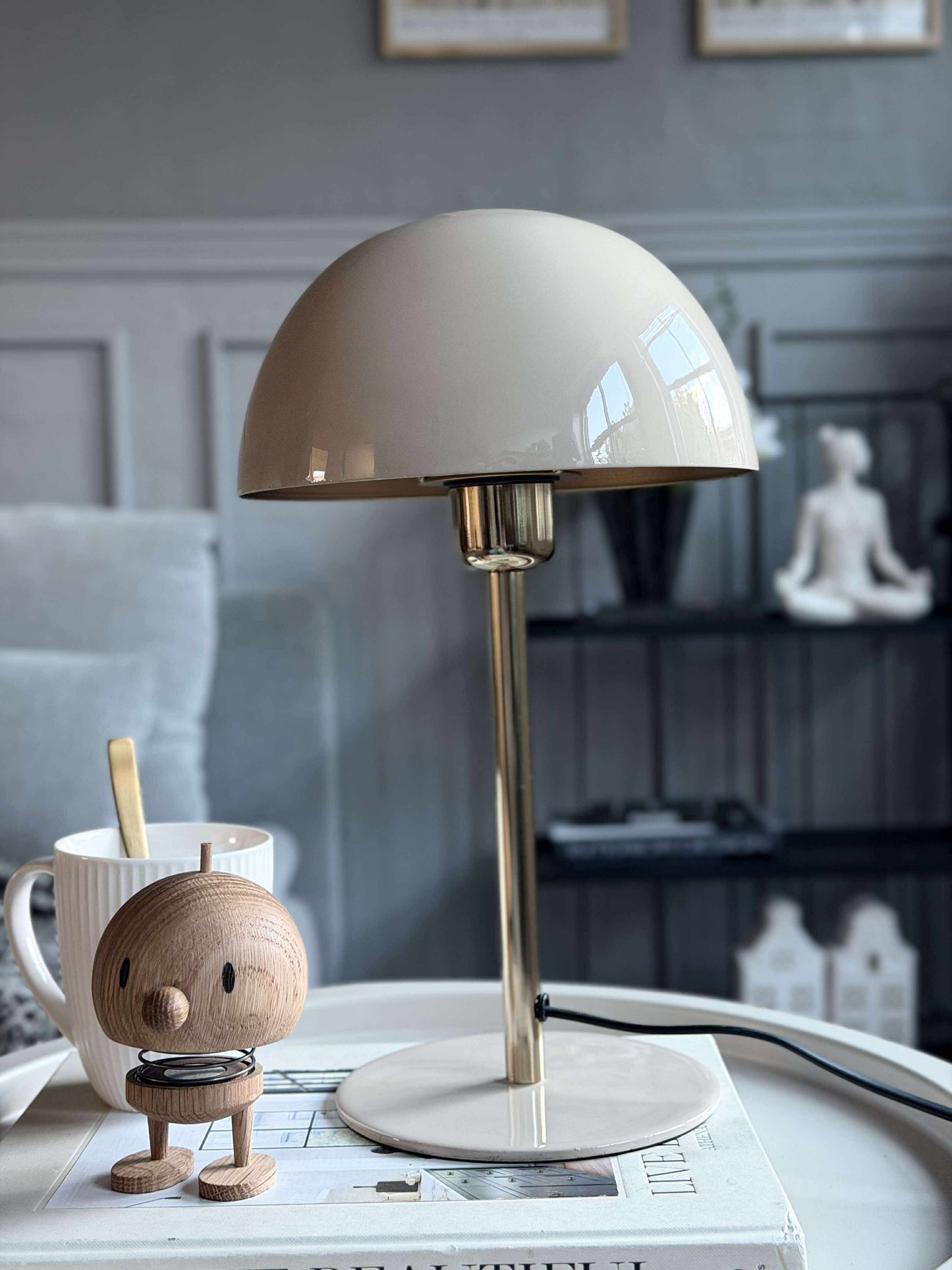 Bordlampe Sand / guld