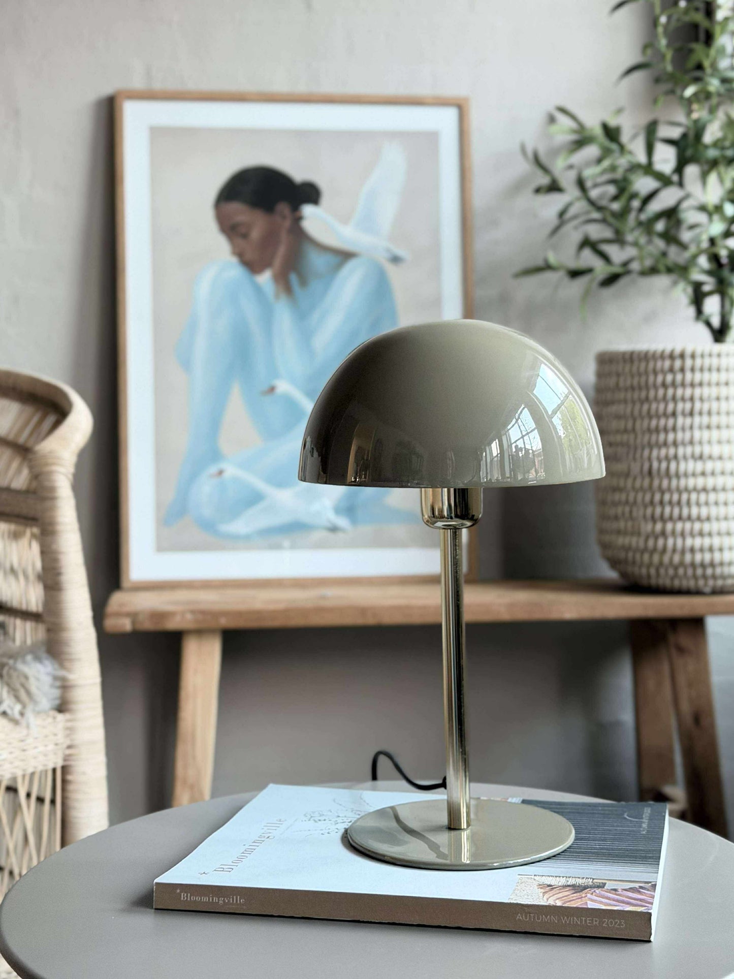 Bordlampe Oliven