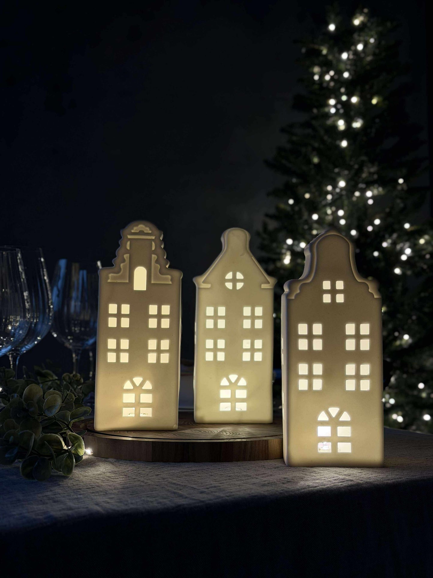 Lyshus med led  - WHITE MIX