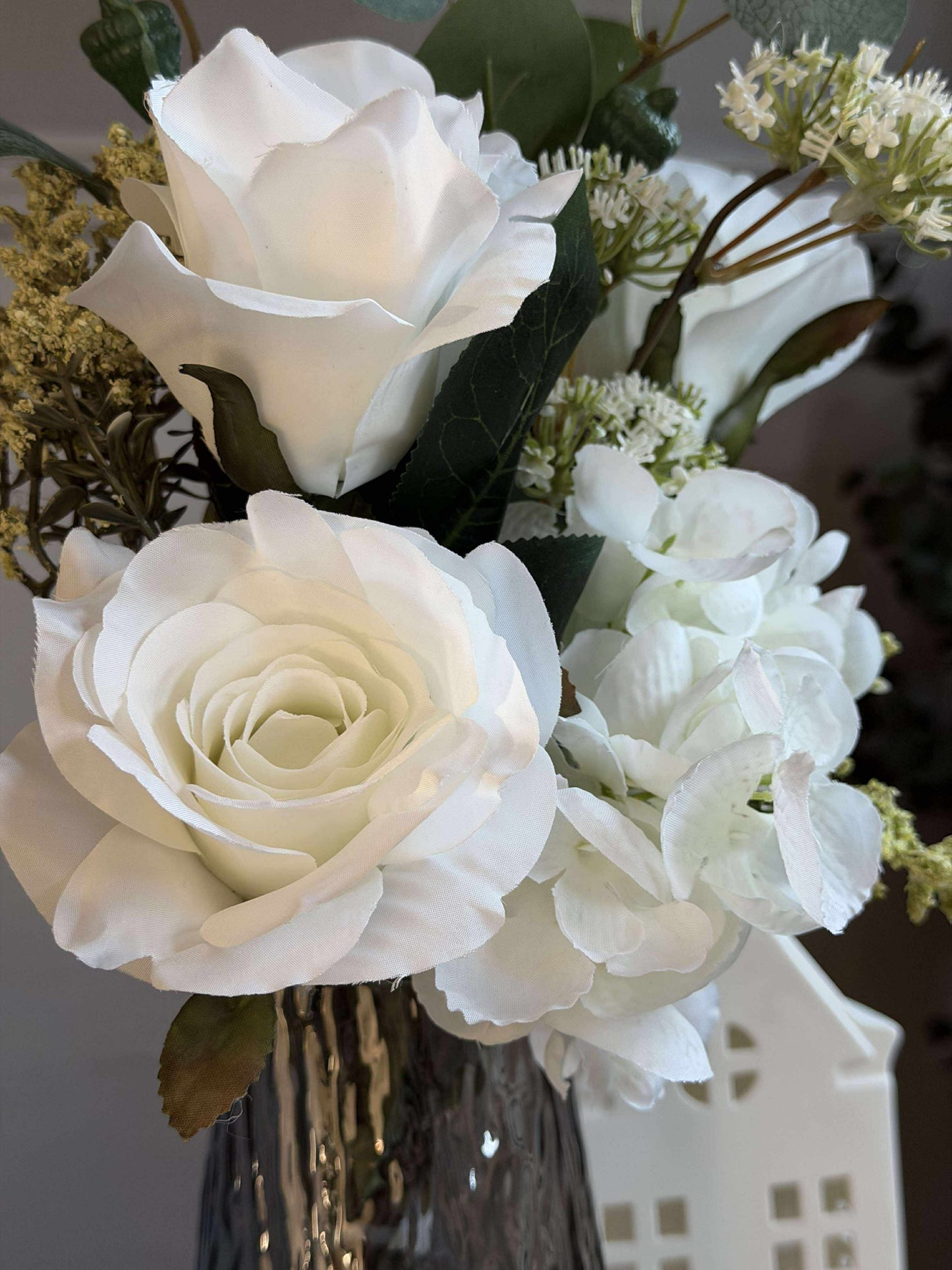 Buket med hortensia - Hvid
