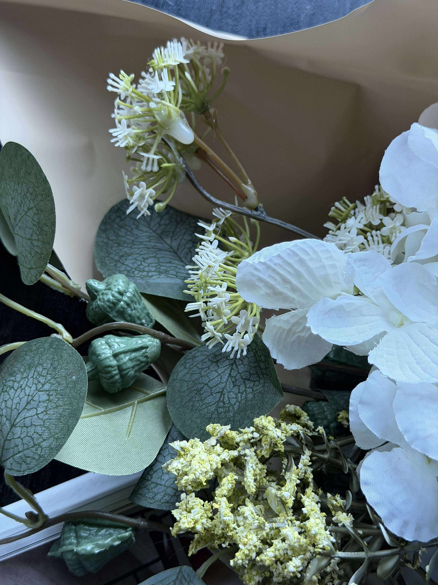 Buket med hortensia - Hvid