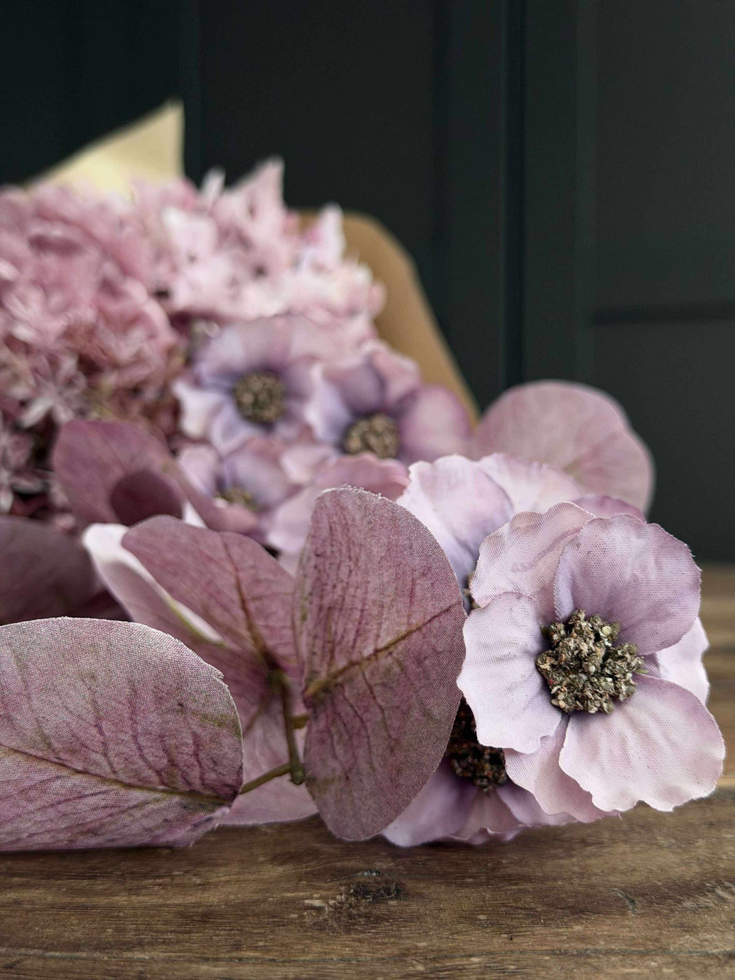 Buket med hortensia - Syren / pink