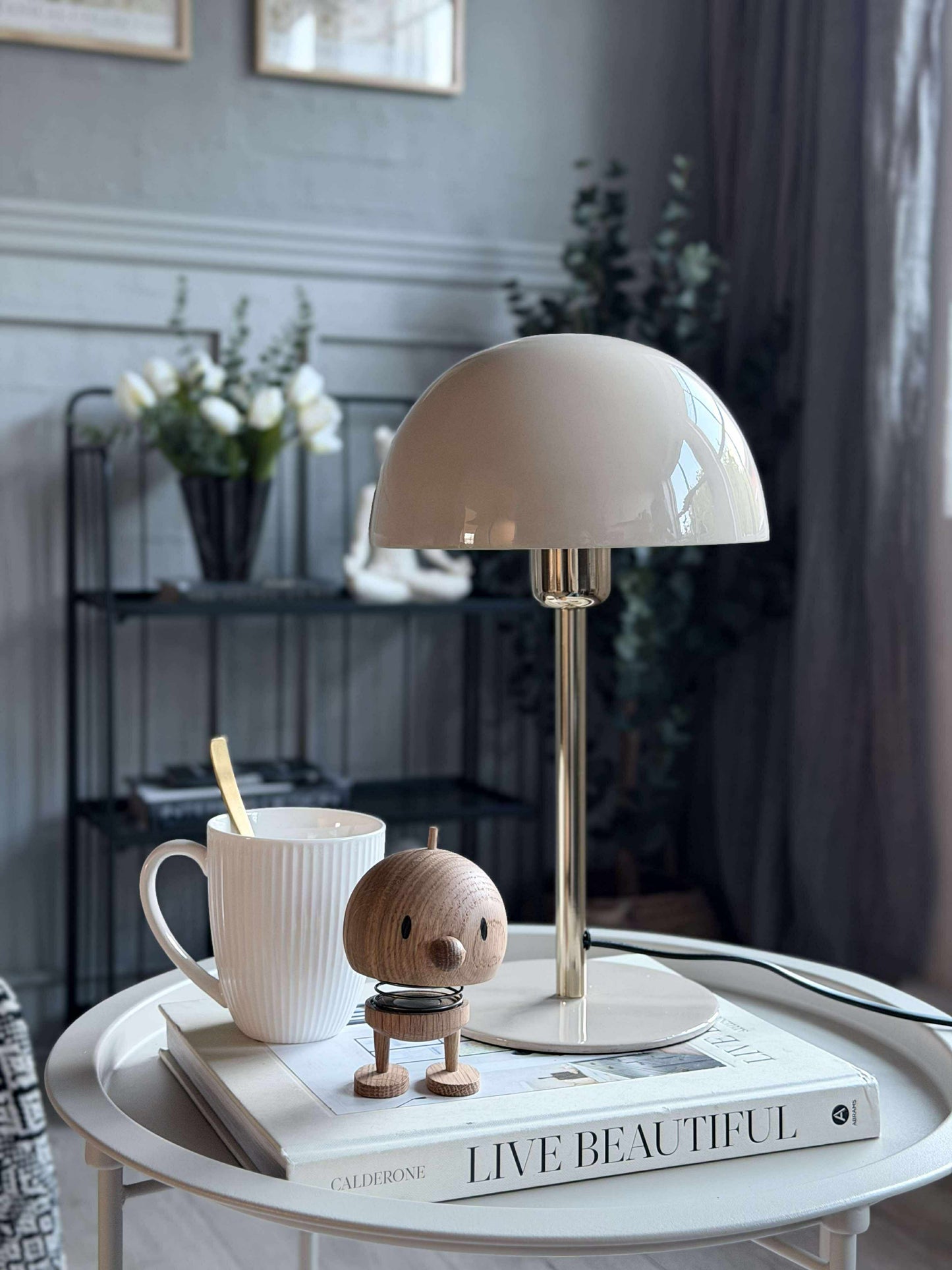 Bordlampe Sand / guld