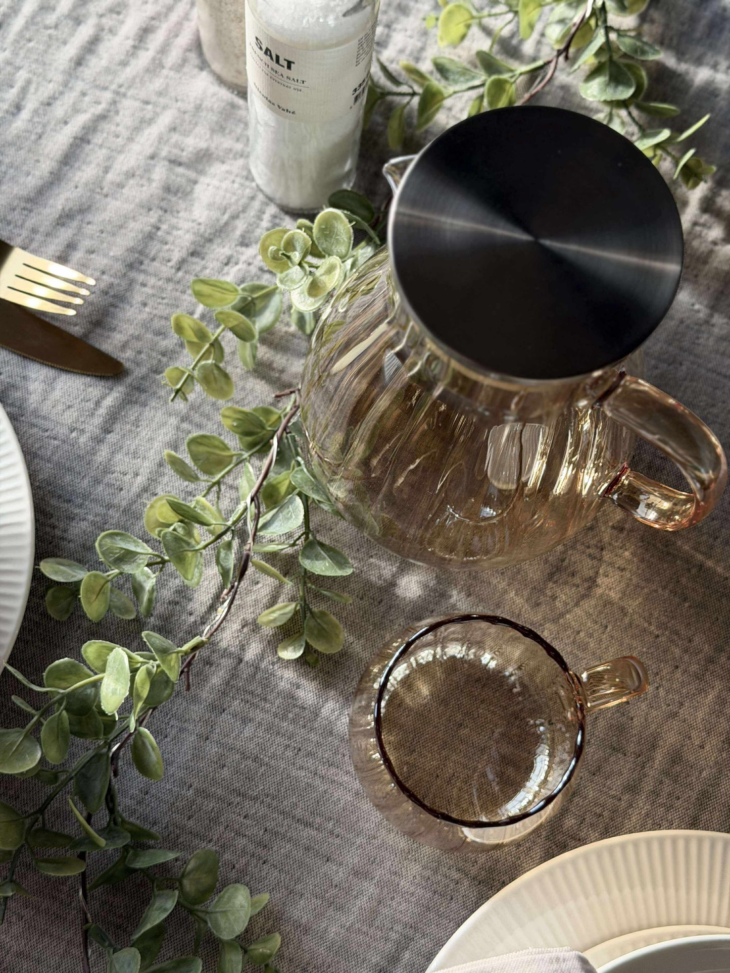 Glaskande med riller