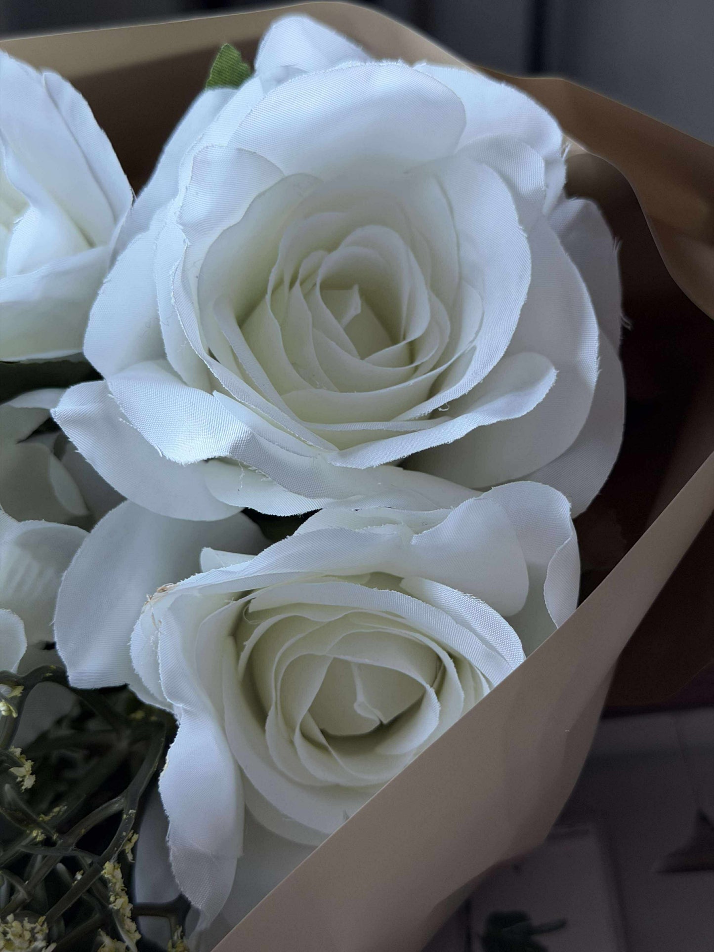 Buket med hortensia - Hvid