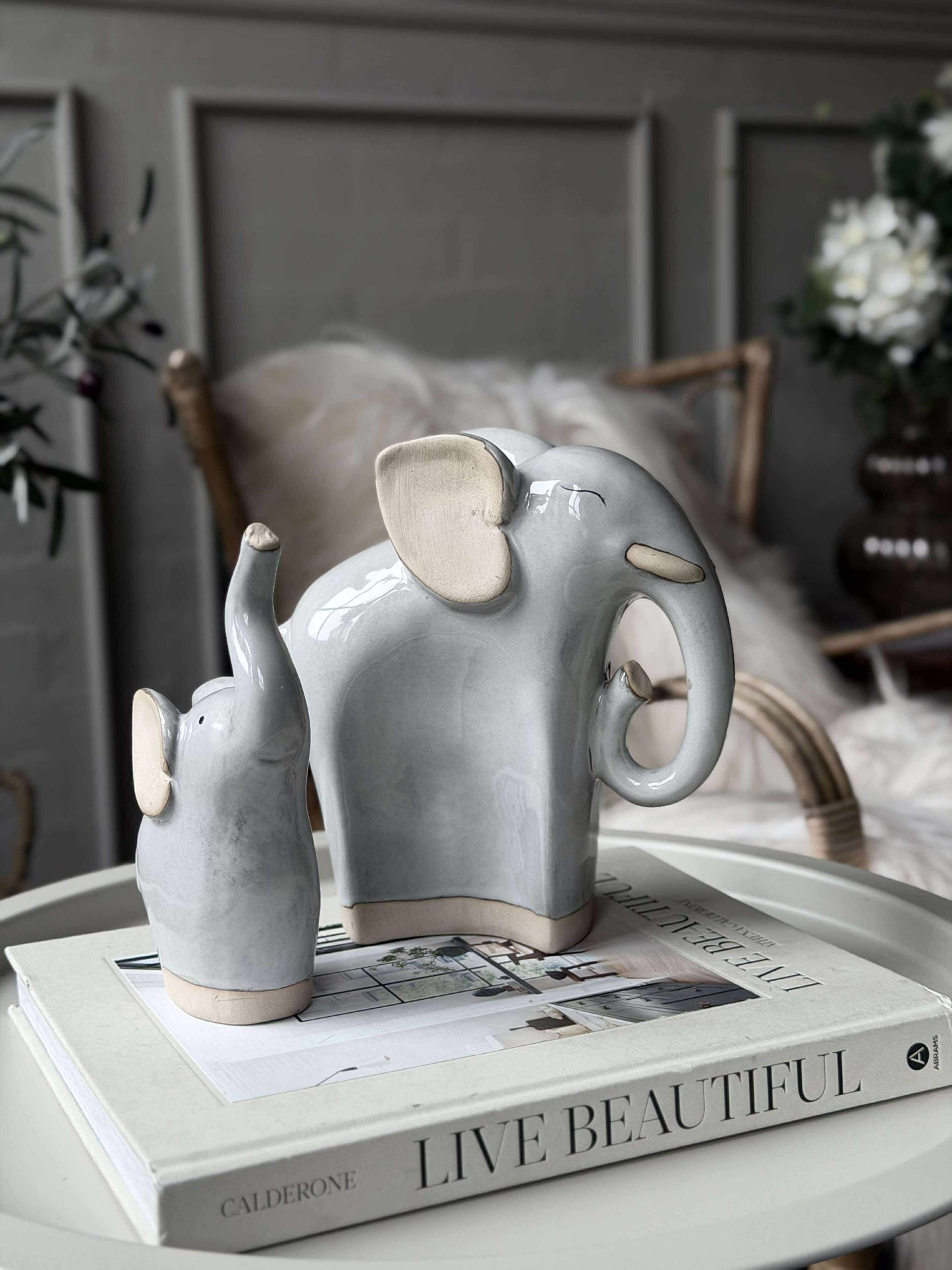 Elefant - Beige eller grå