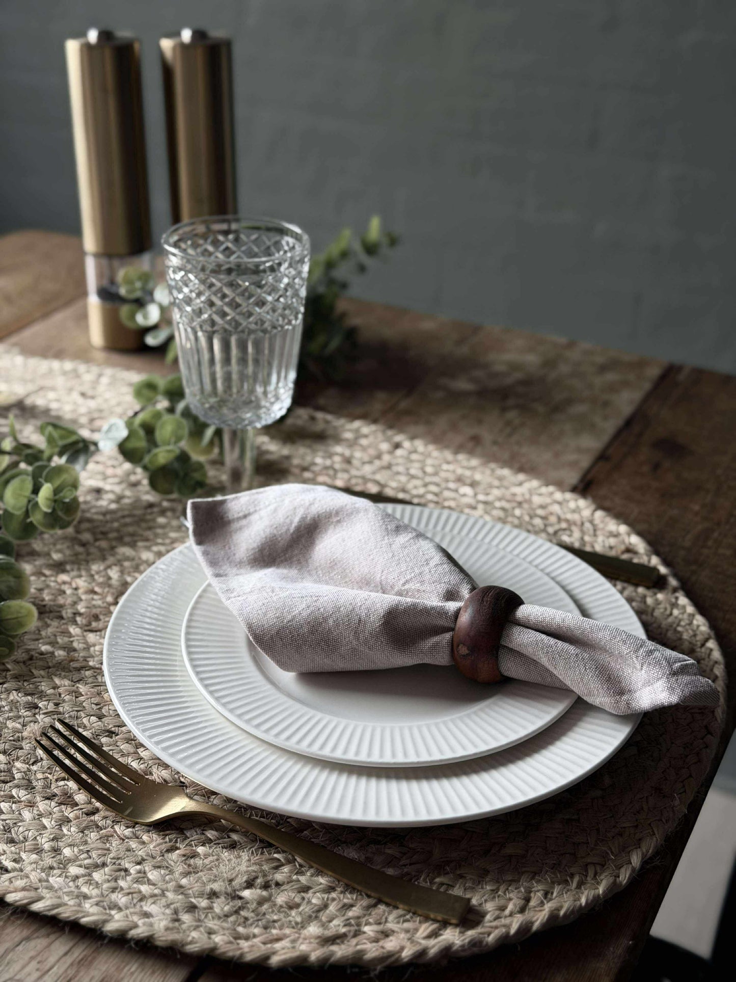 Dørmåtte Jute Oval