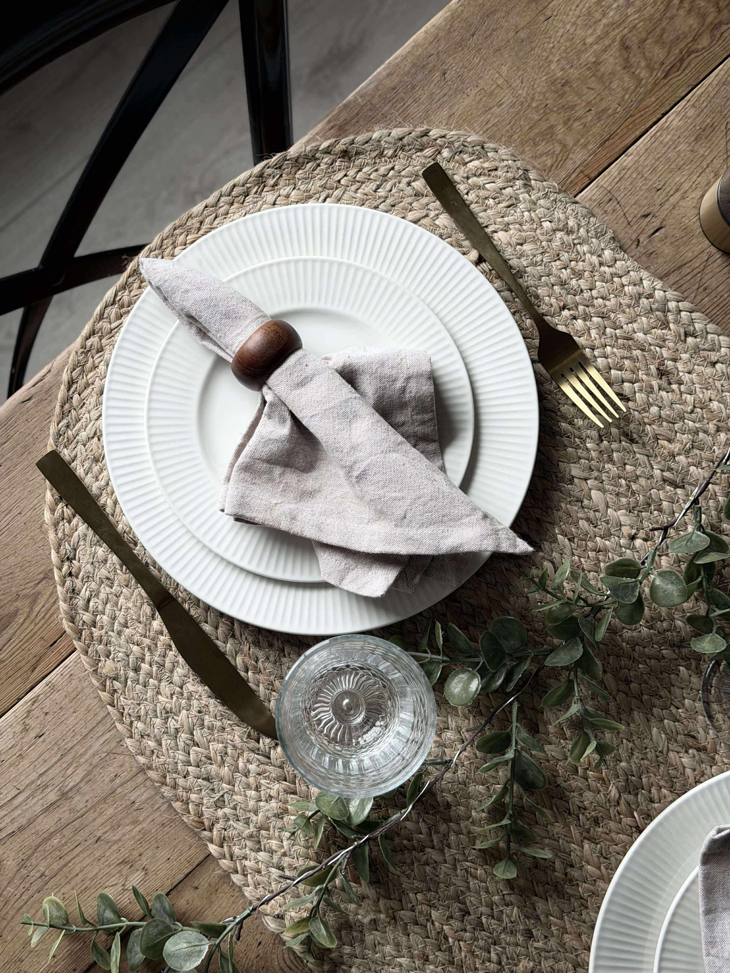 Dørmåtte Jute Oval