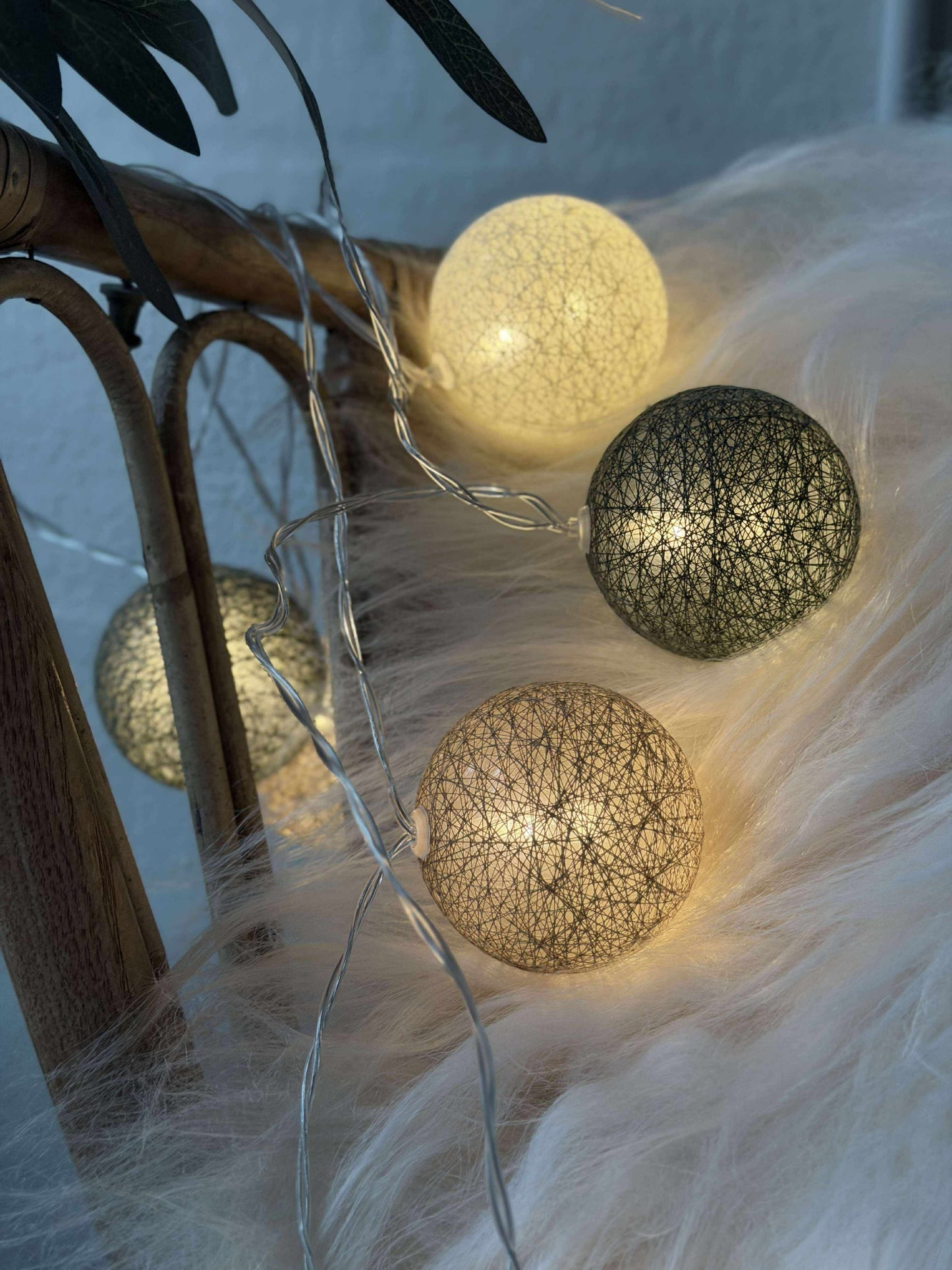 Lyskæde Raffia