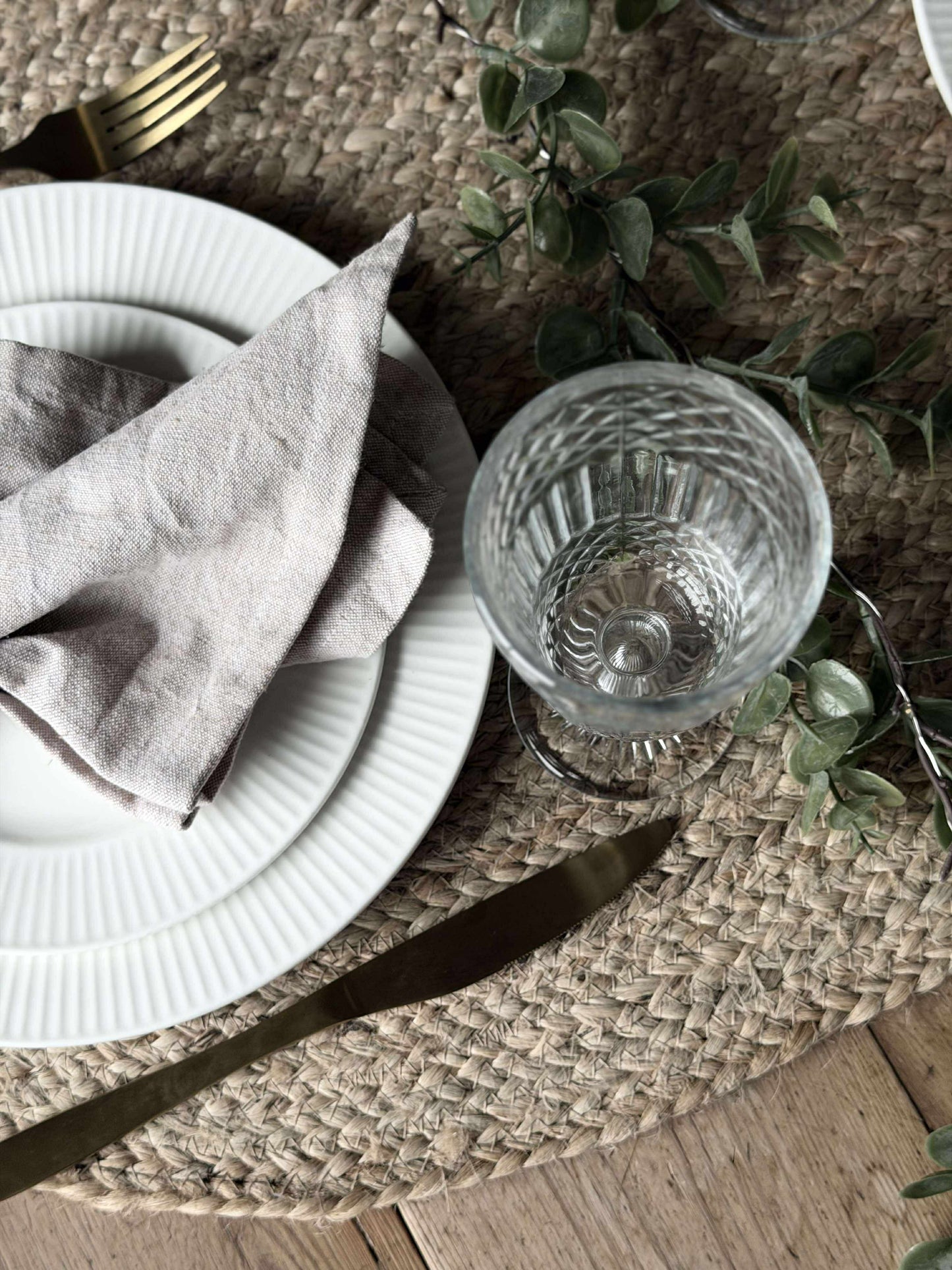 Dørmåtte Jute Oval