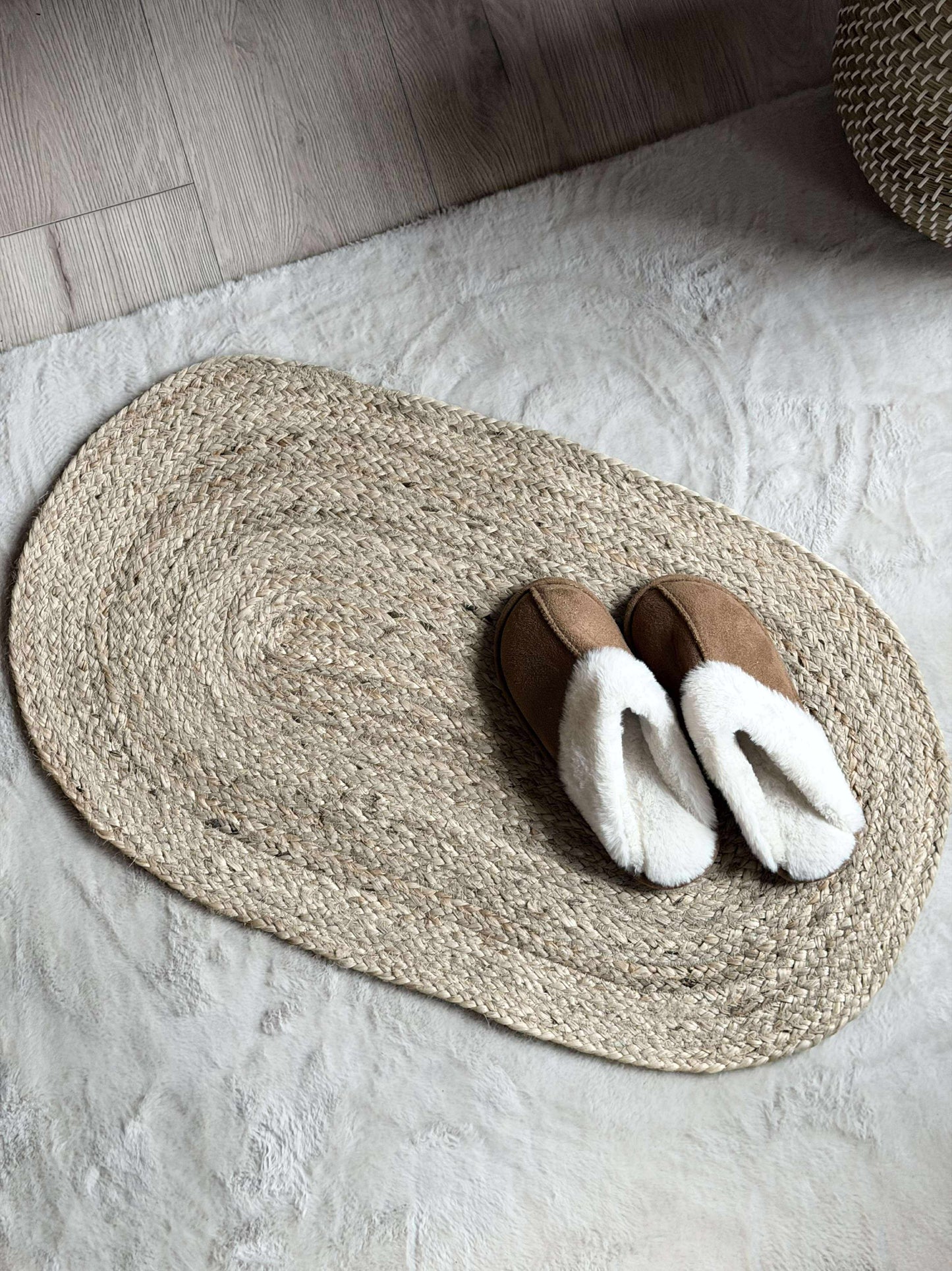 Dørmåtte Jute Oval
