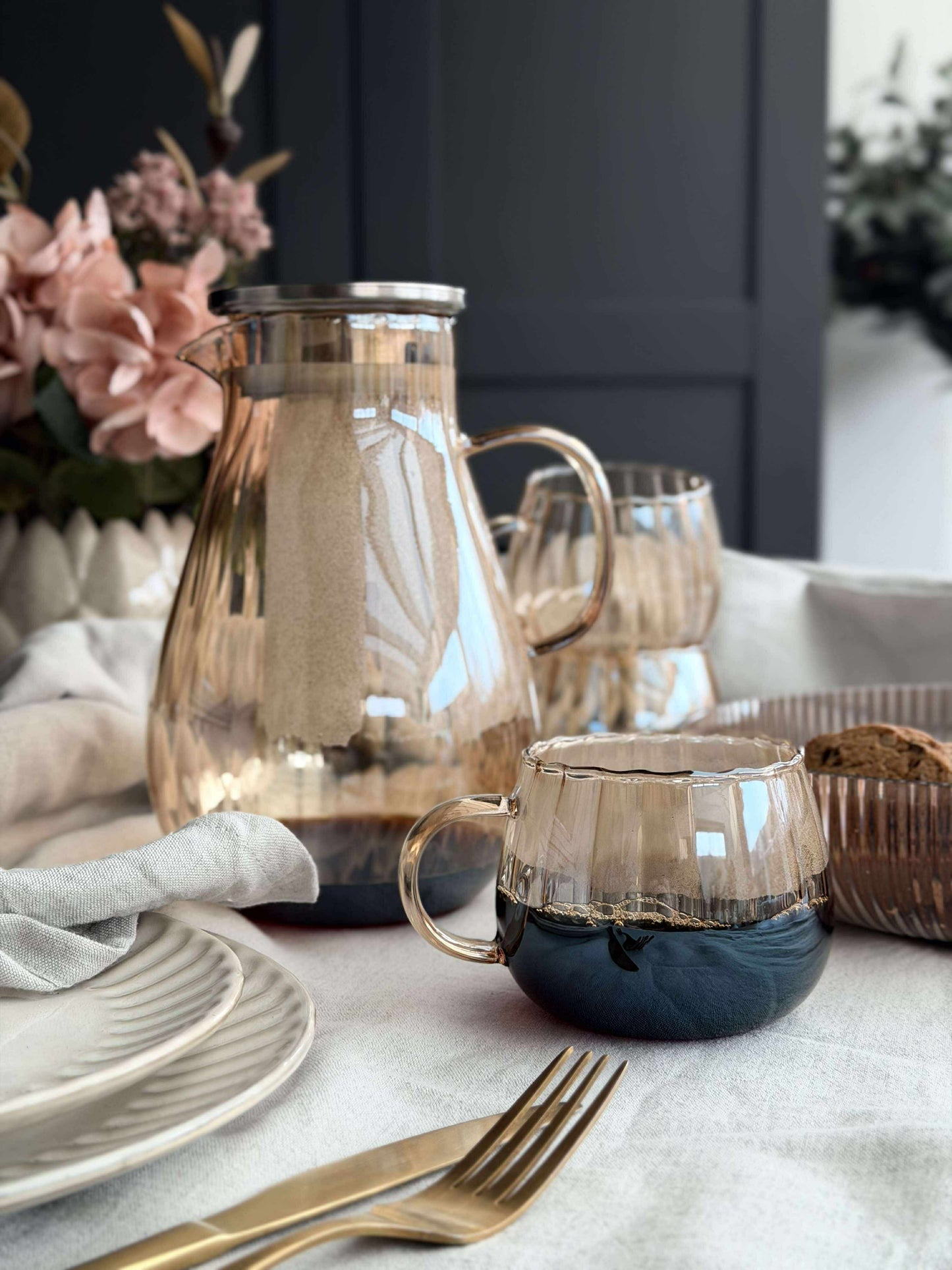 Glaskande med riller