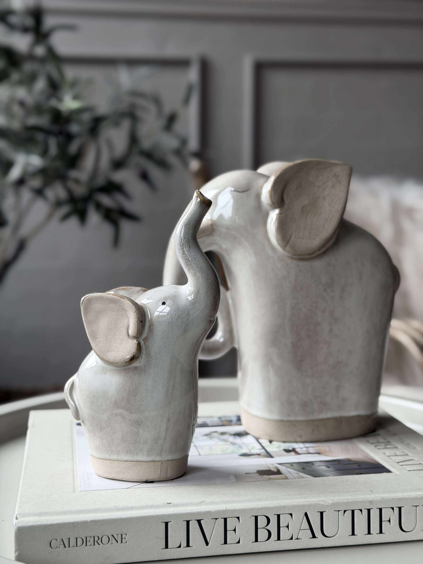 Elefant - Beige eller grå