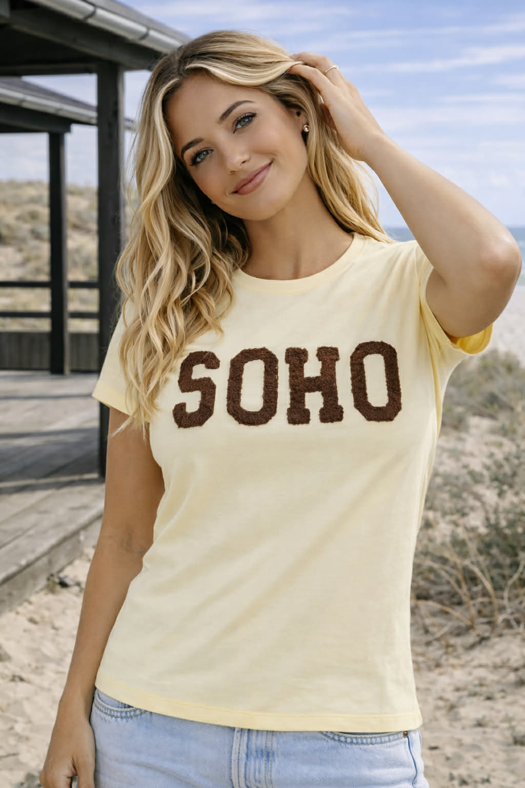T-shirt SOHO - Yellow / Moro