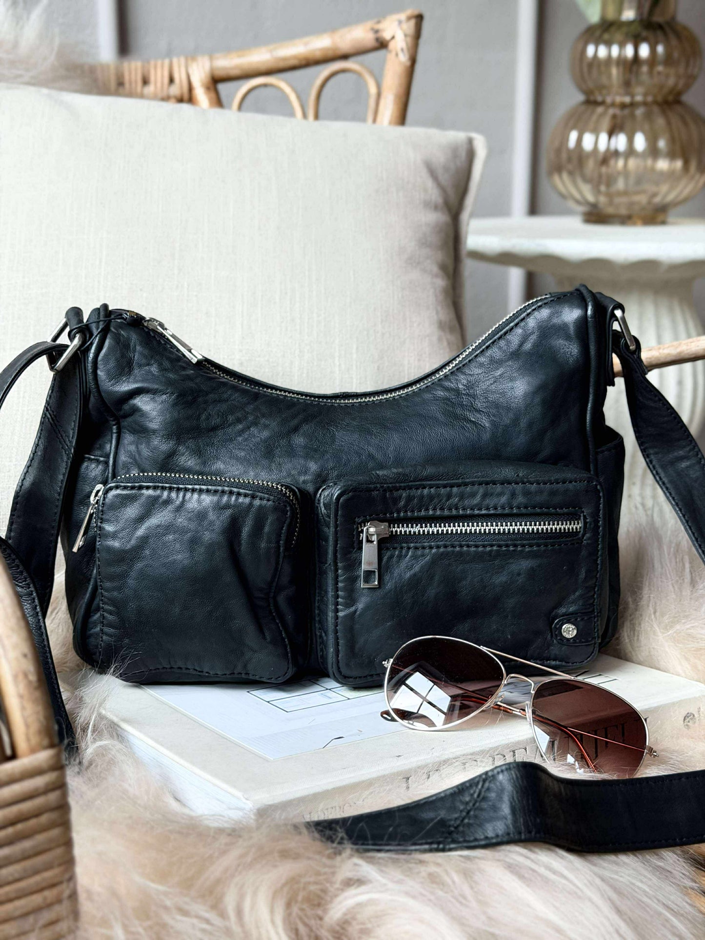 Skuldertaske Sienna - Black Nero