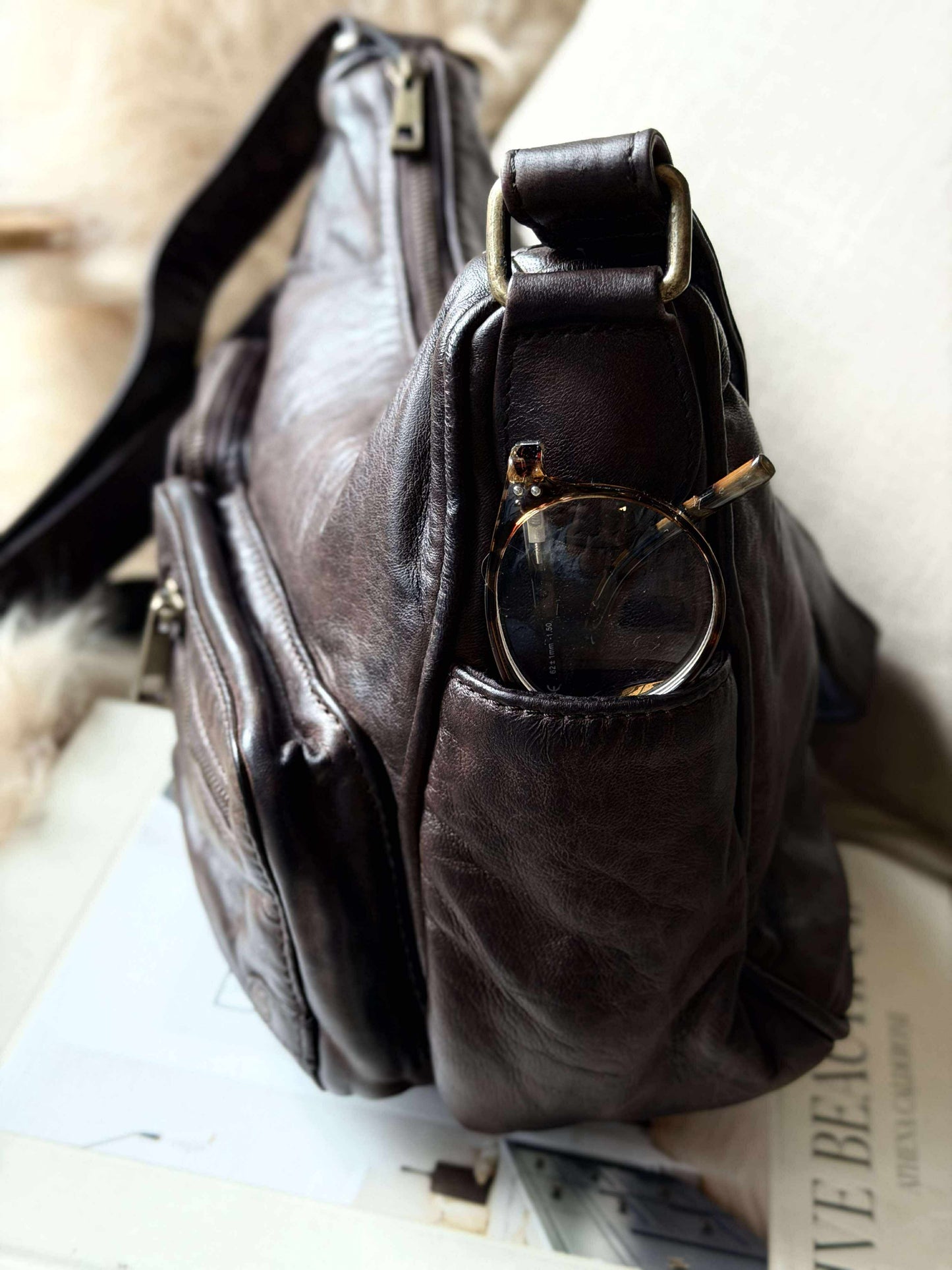 Skuldertaske Sienna - Winter brown