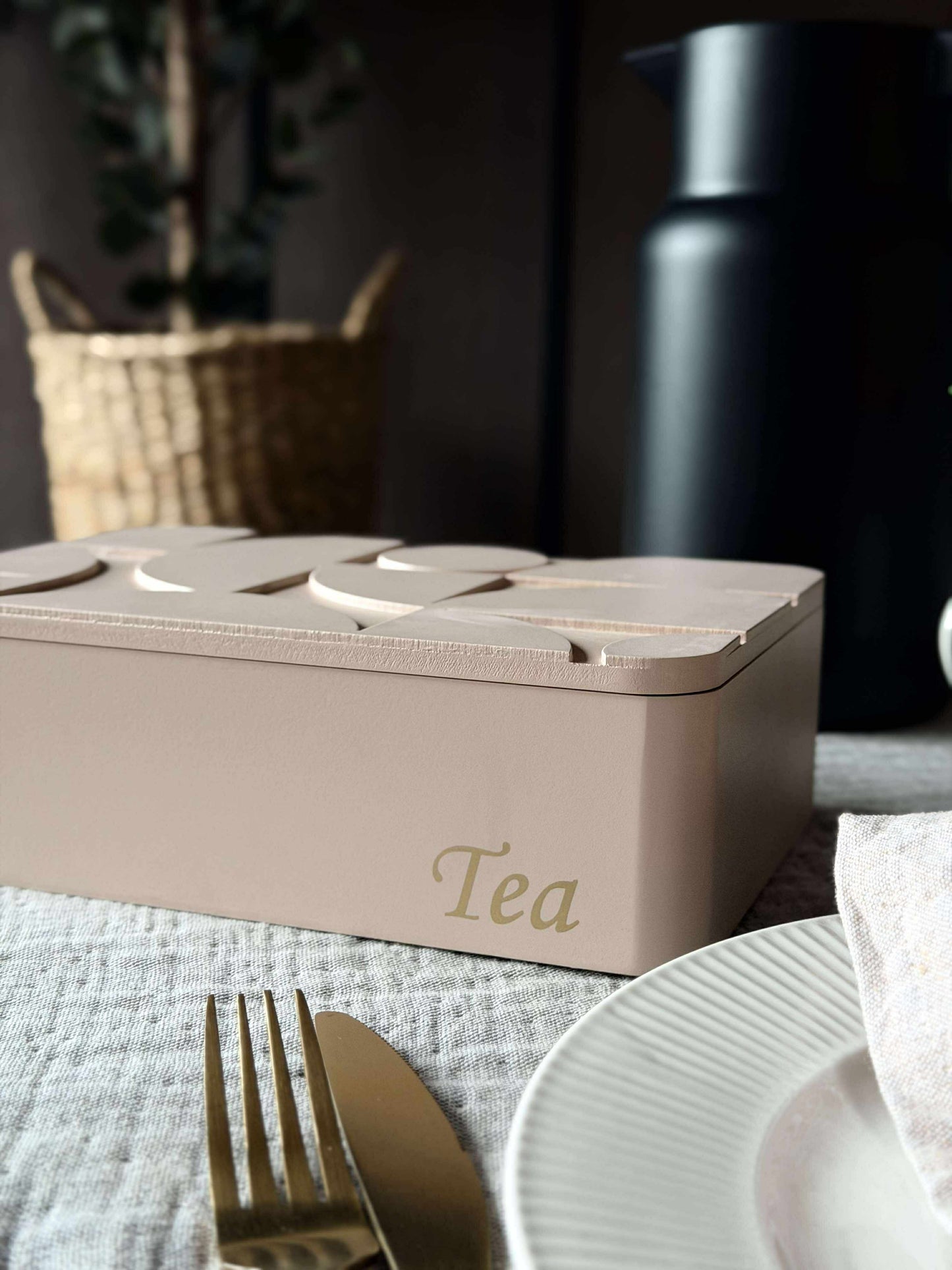 TEA kasse - Creme eller Rosa
