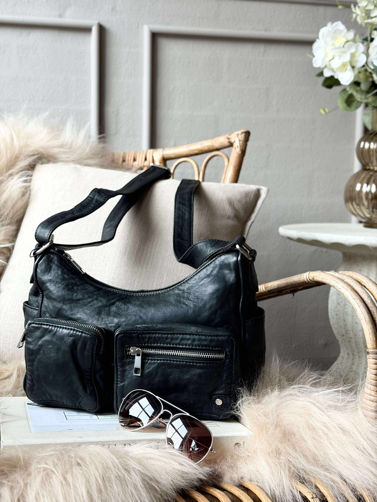 Skuldertaske Sienna - Black Nero