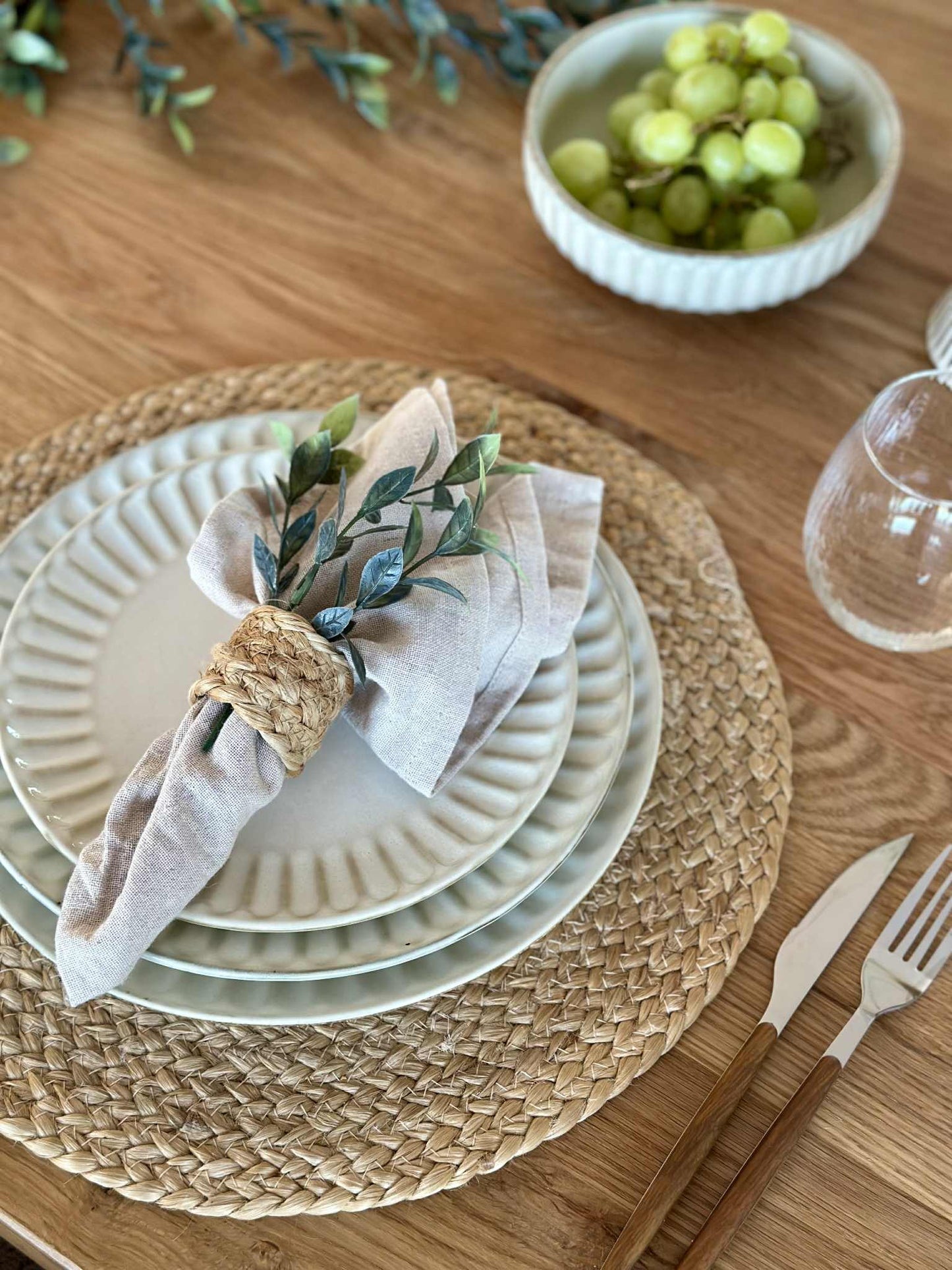 Tallerken VIGA Sand - Flere størrelser