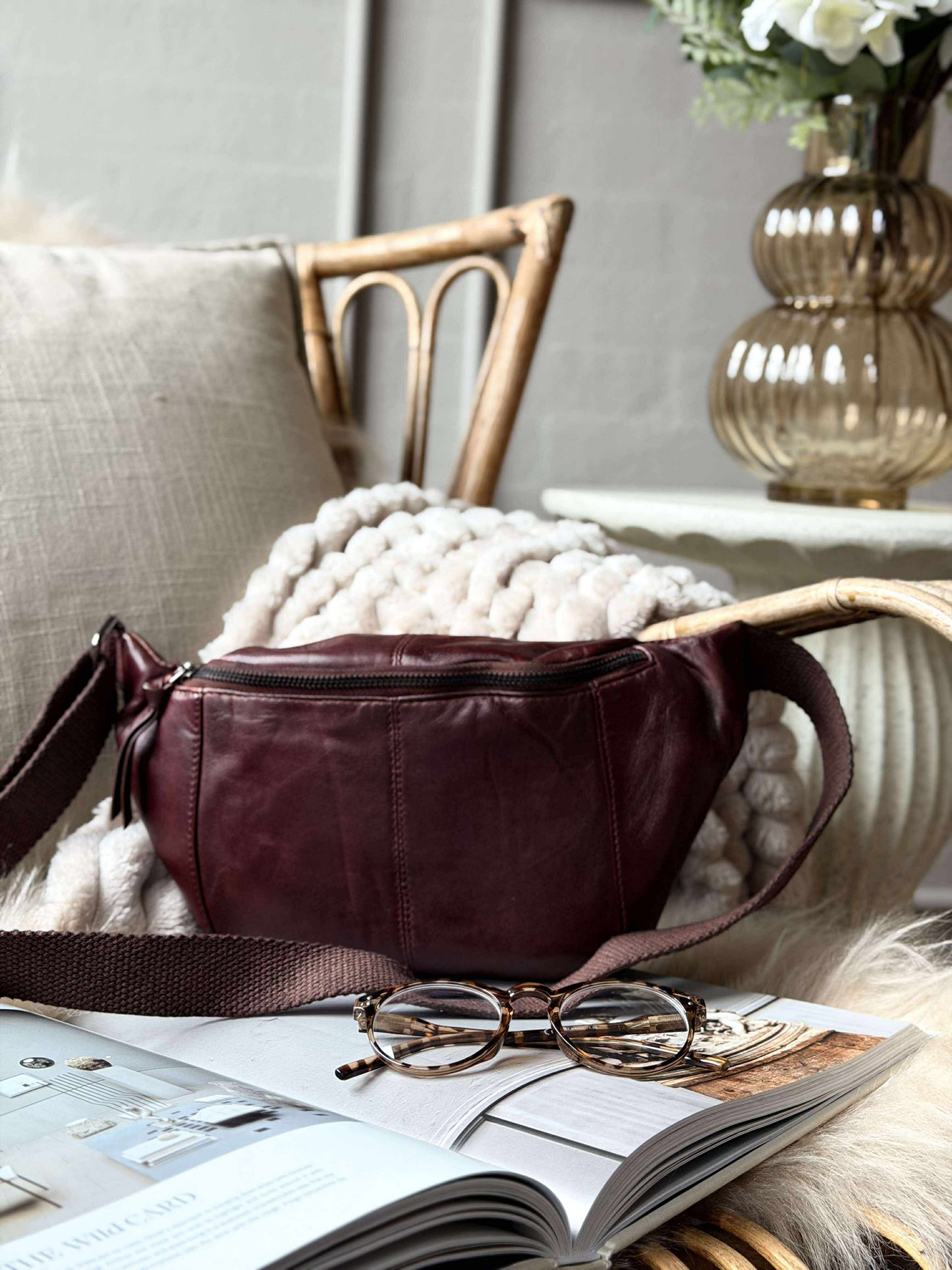 Bumbag JUNE - New Dark cognac