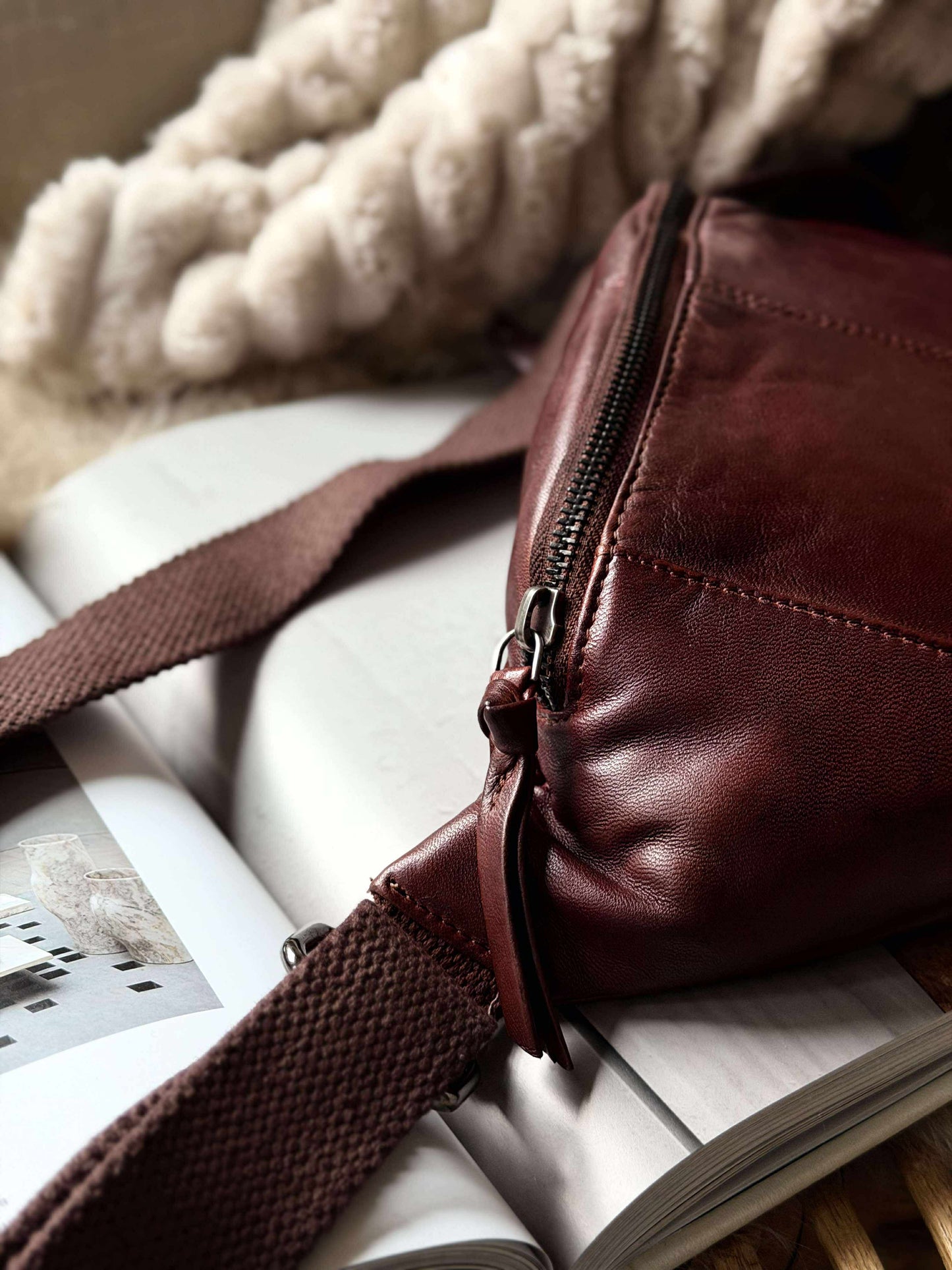 Bumbag JUNE - New Dark cognac