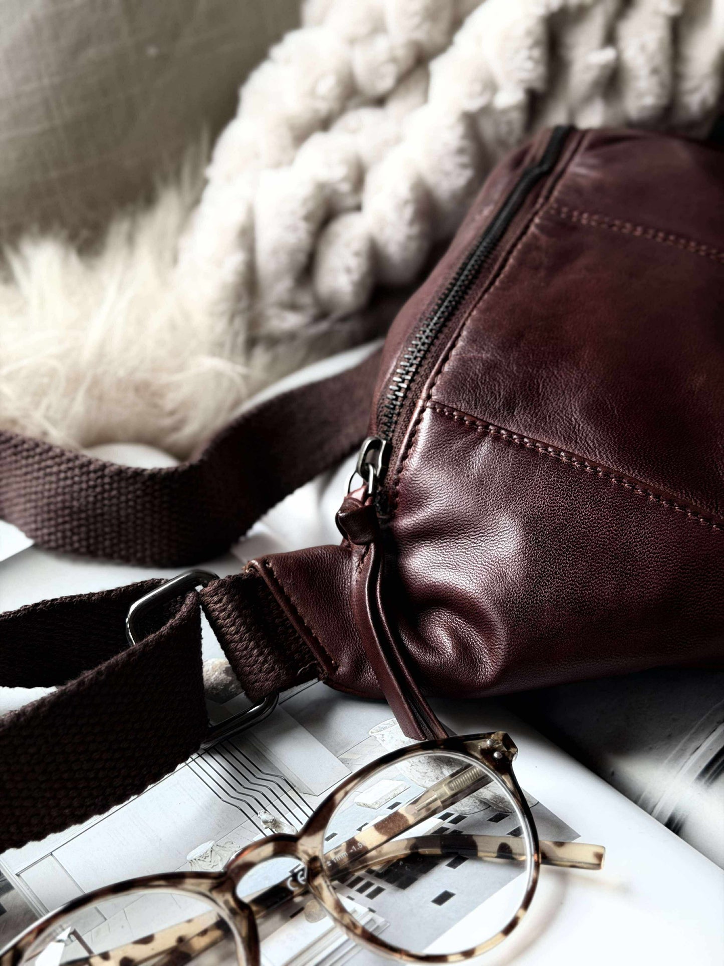 Bumbag JUNE - New Dark cognac