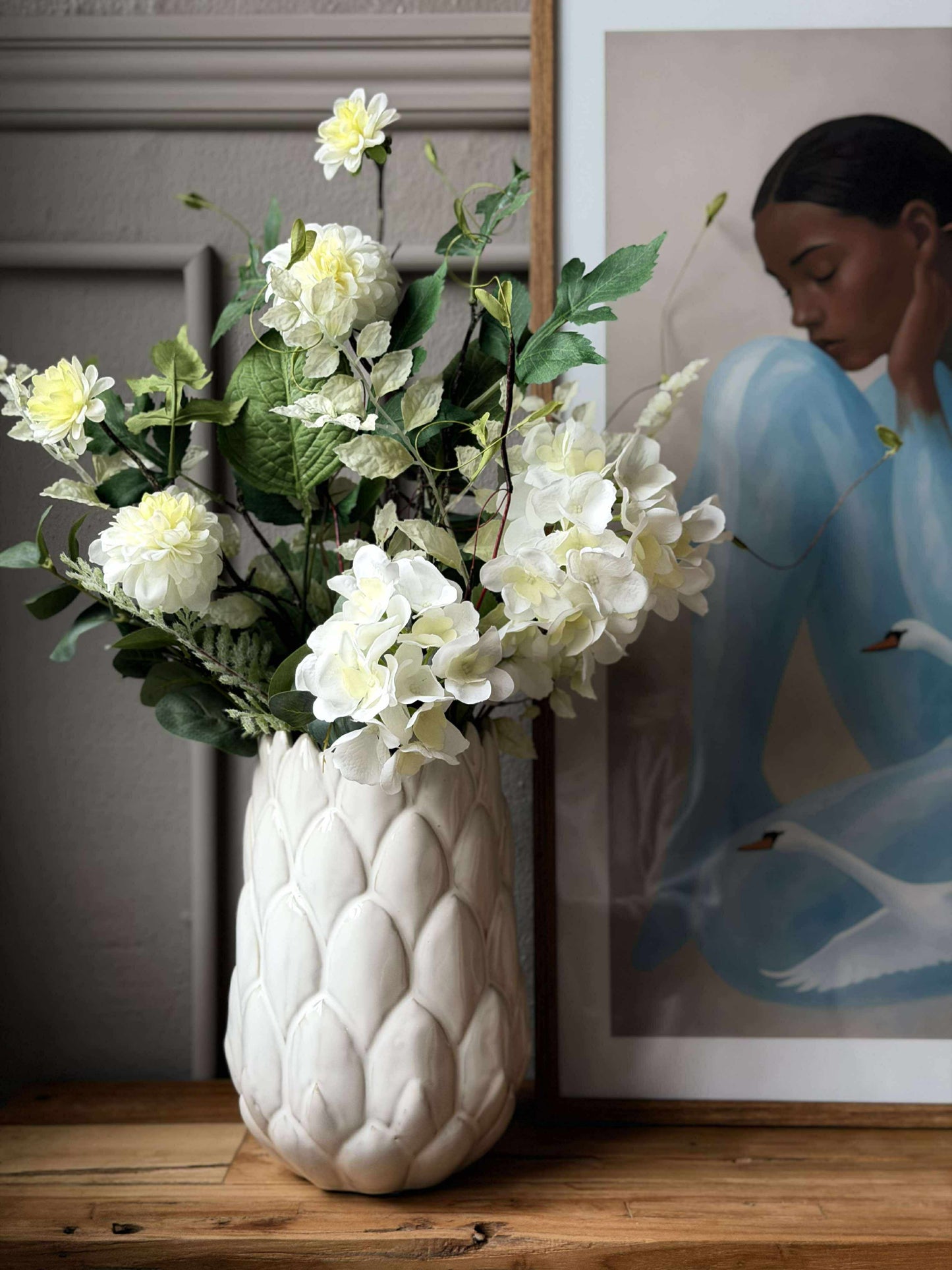 Vase stentøj - Hvid