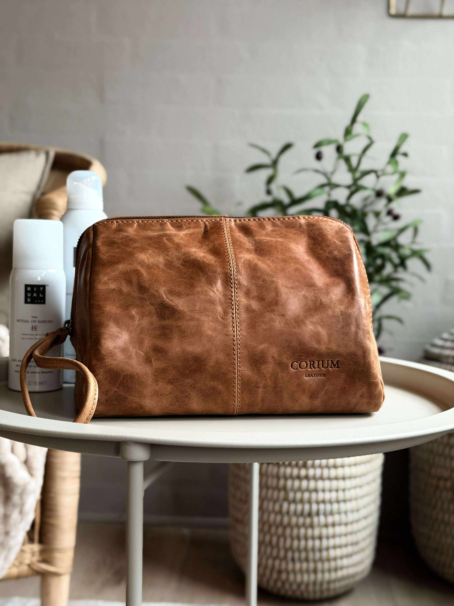Toilettaske Nora - New Cognac