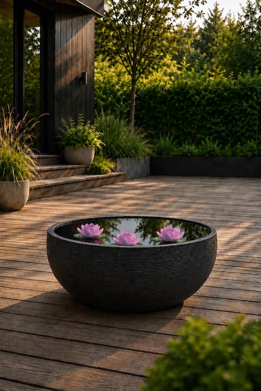 Spejlbassin black garden