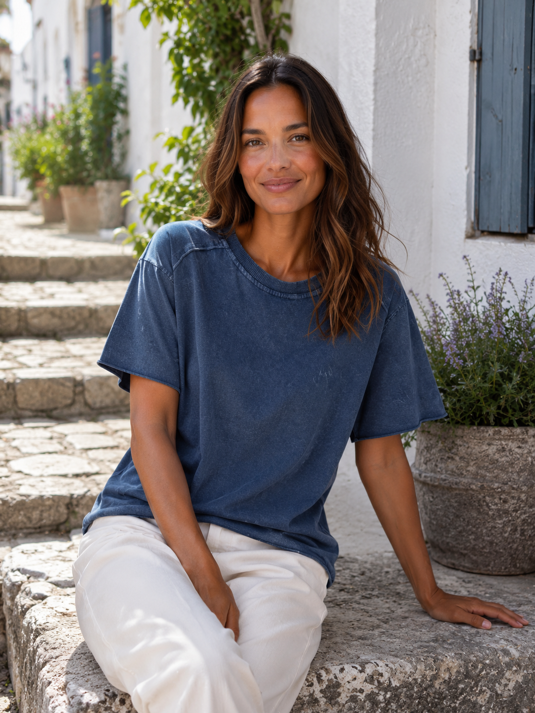 T-shirt Alouette navy