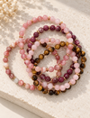 Armbånd Mollie – Natur / Rose mix