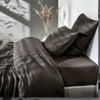 Bambus satin sengesæt, Lys Mokka, 140x200 - 63x60