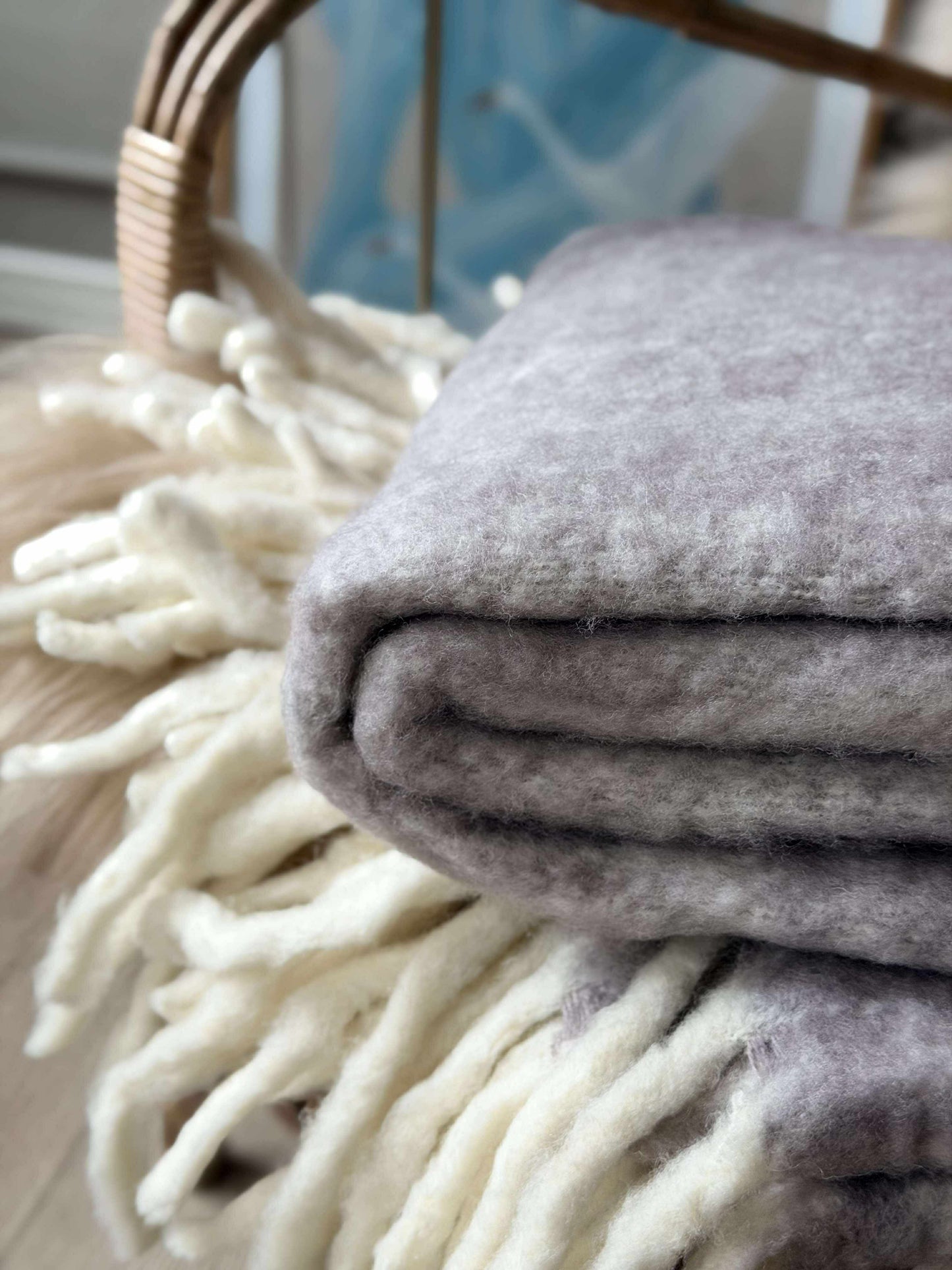 Lækker varm plaid – Lavendel