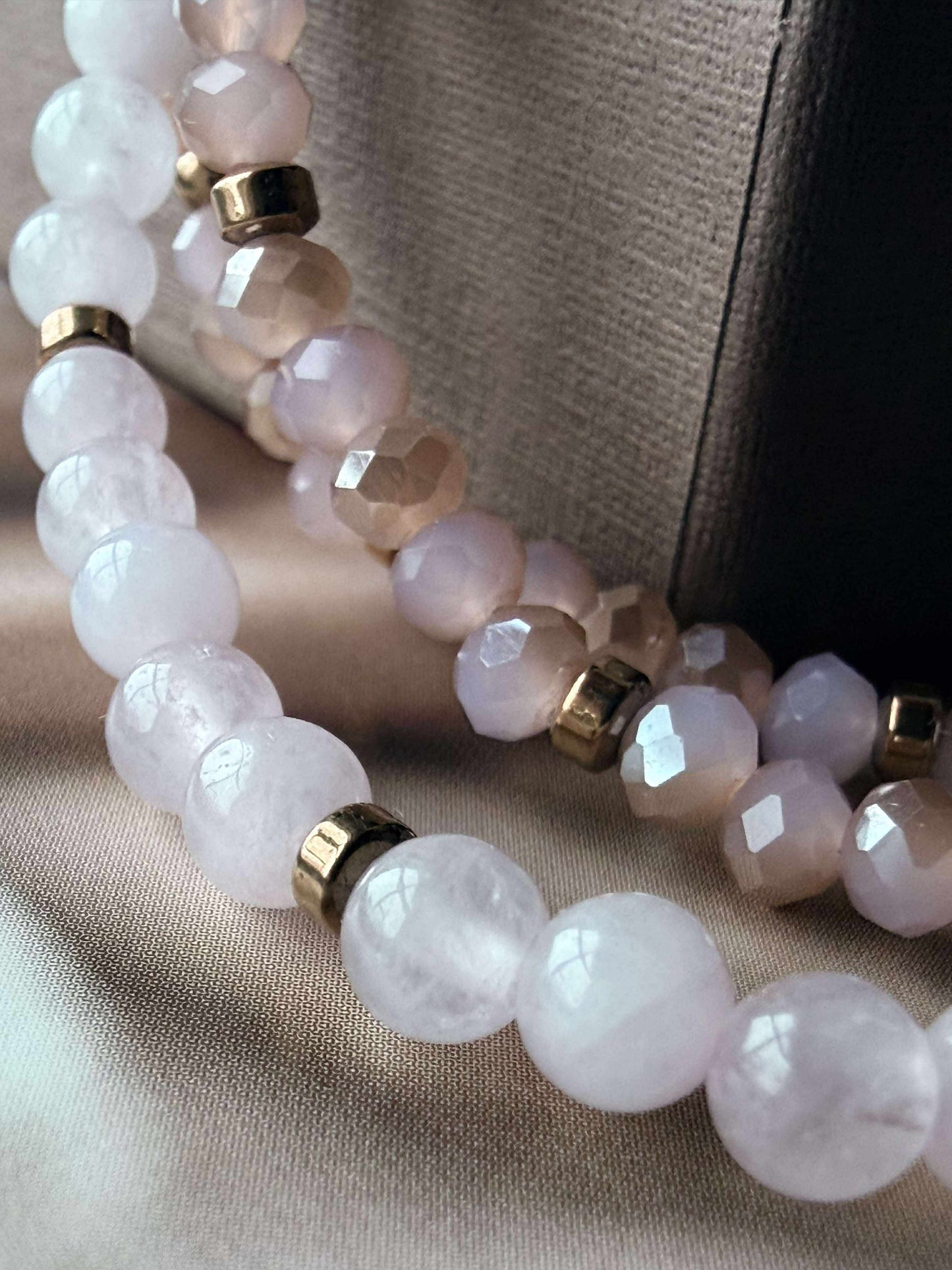 Armbånd Leah Soft Rose – Sæt med 3 stk