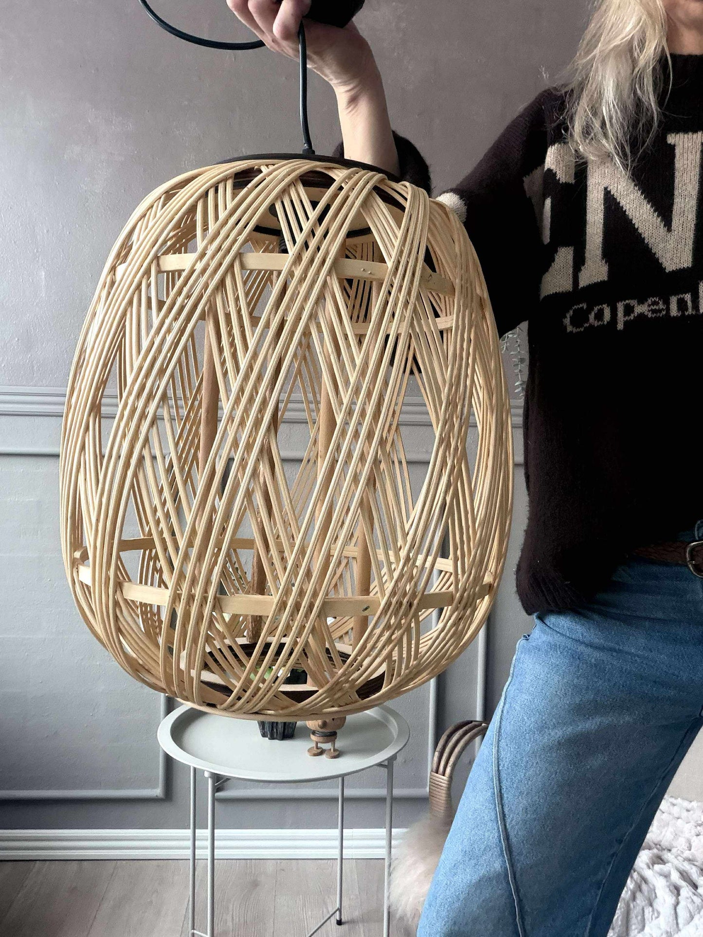 Lampe Rattan - Dia 35 cm