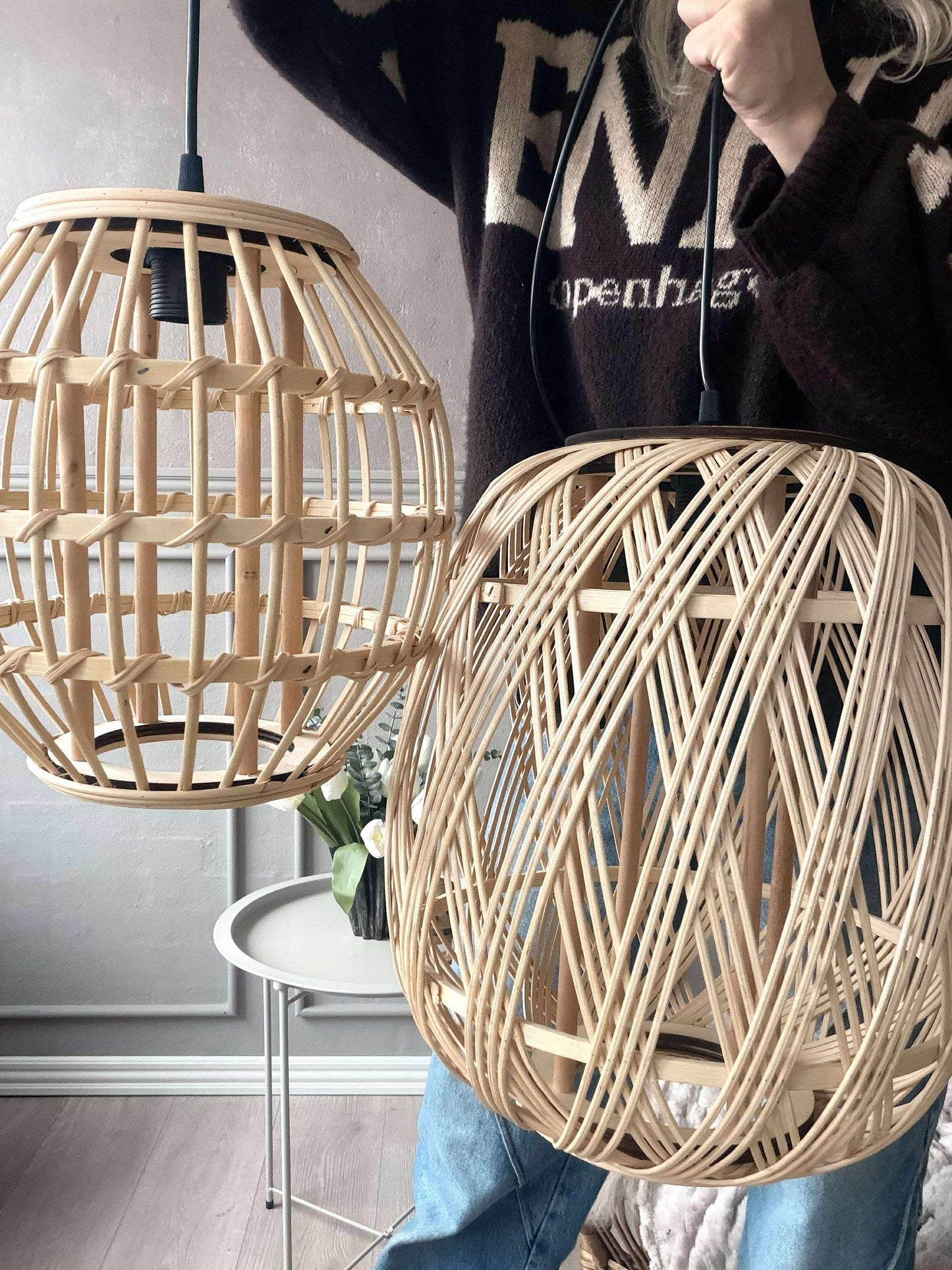 Lampe Rattan - Dia 35 cm
