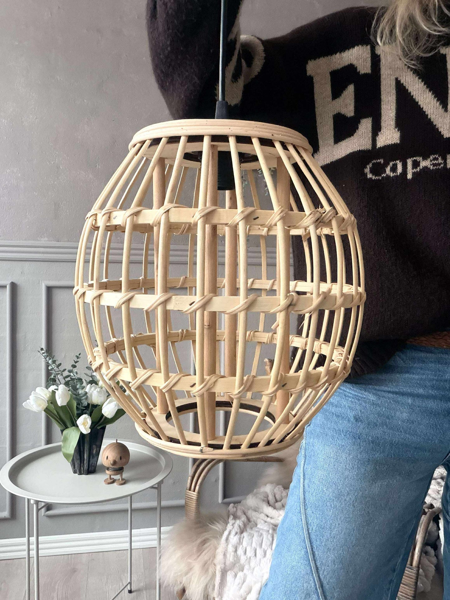 Lampe Bambus - Dia 28 cm