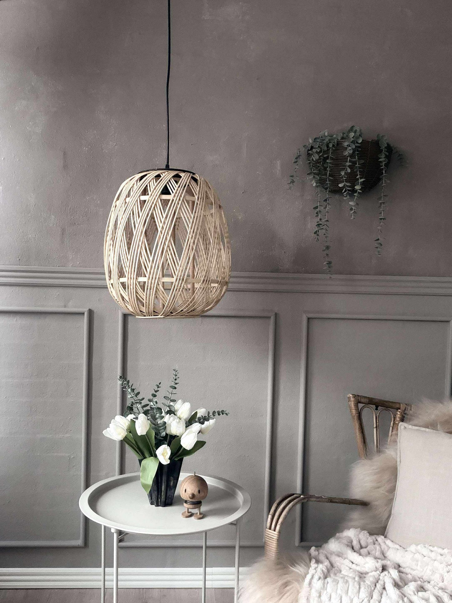 Lampe Rattan - Dia 35 cm
